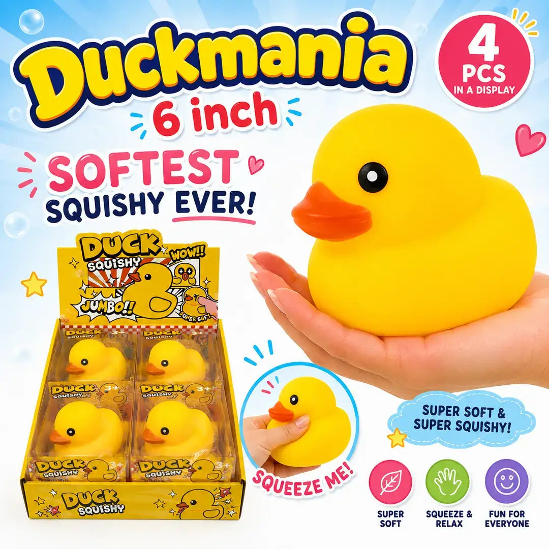 Yellow Duck Jumbo Squishy