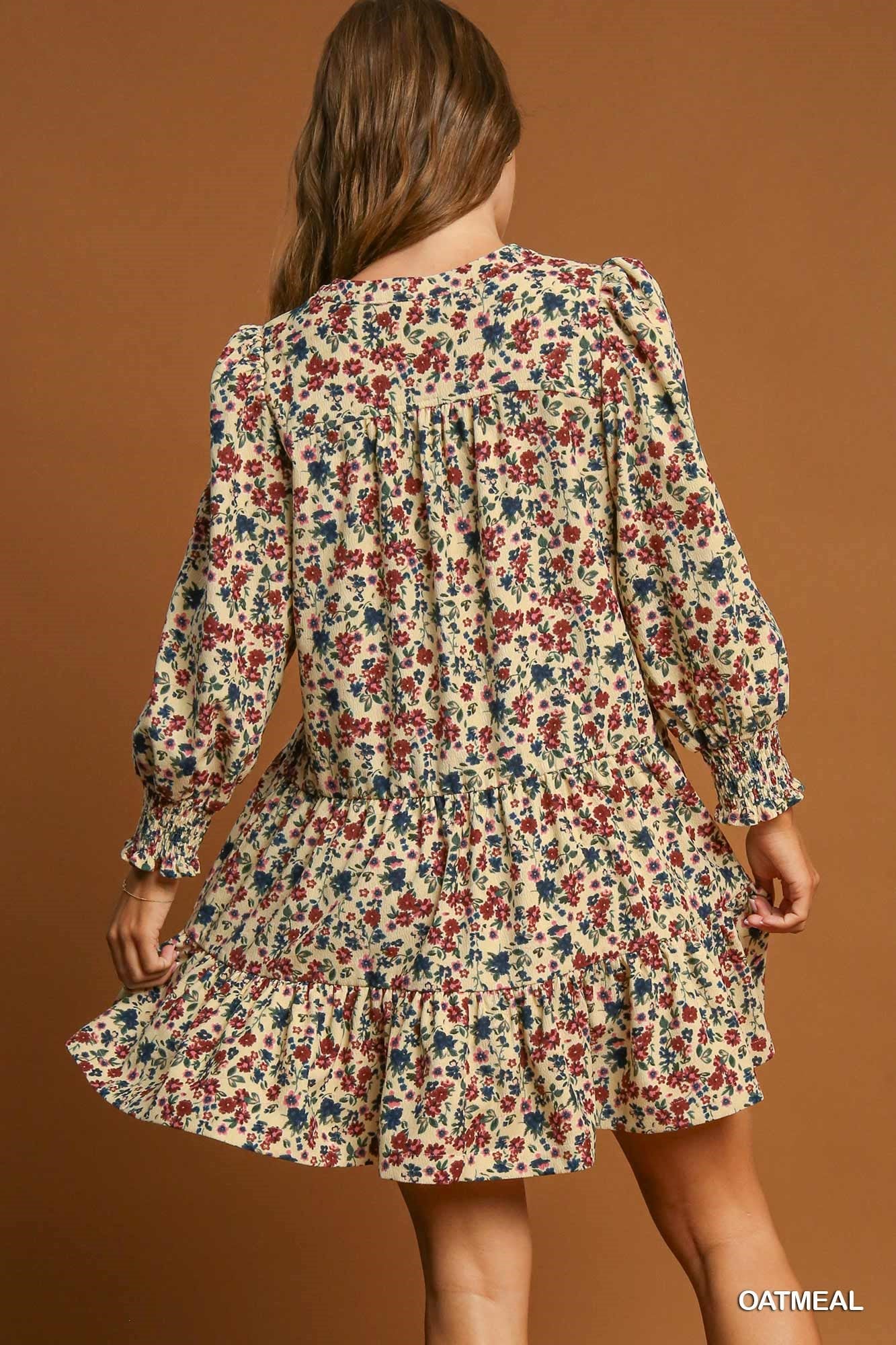Floral Cord Dress