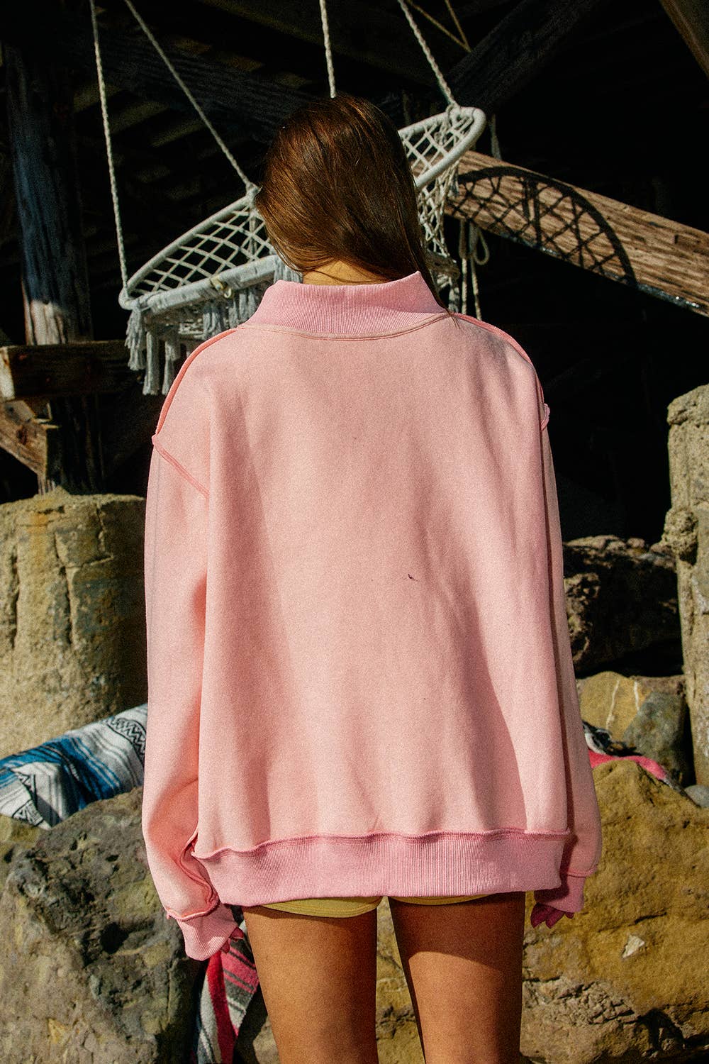 PRAY Mock Neck Sweatshirt