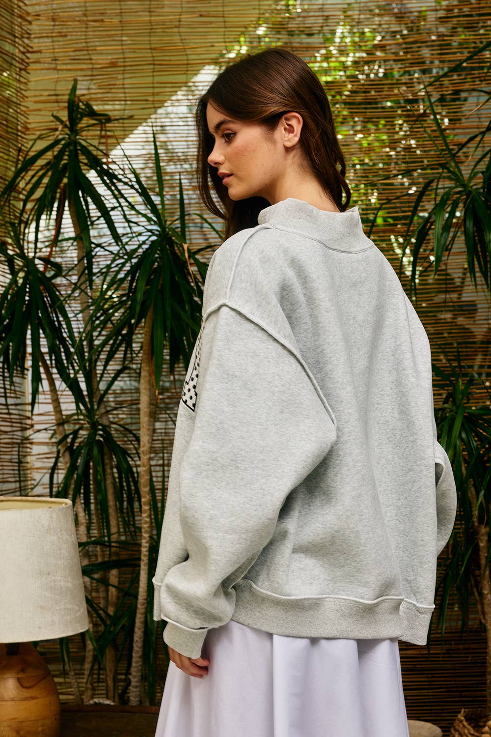 "PRAY" Mock Neck Sweatshirt