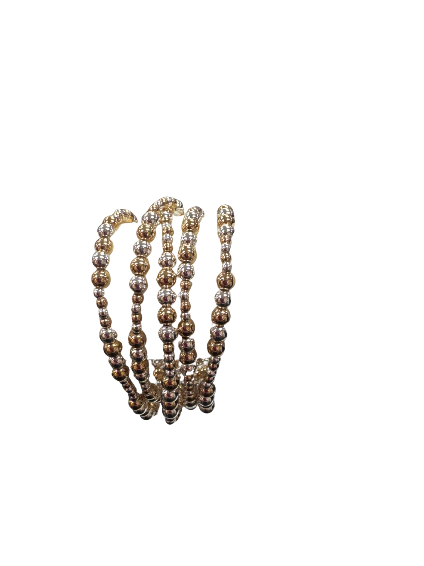 Large Beaded Mixed Metals