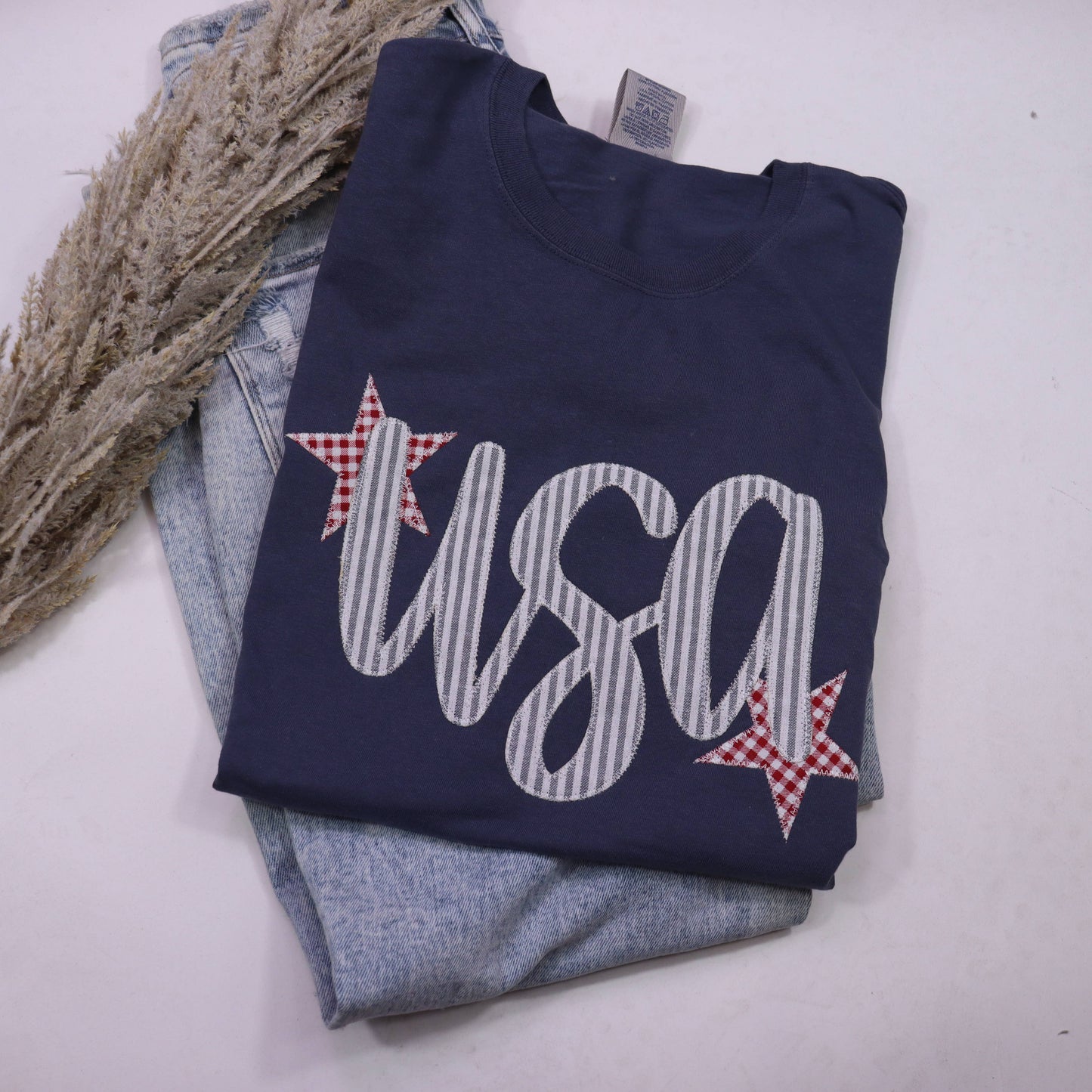 Denim USA Patriotic 4th of July Short Sleeve