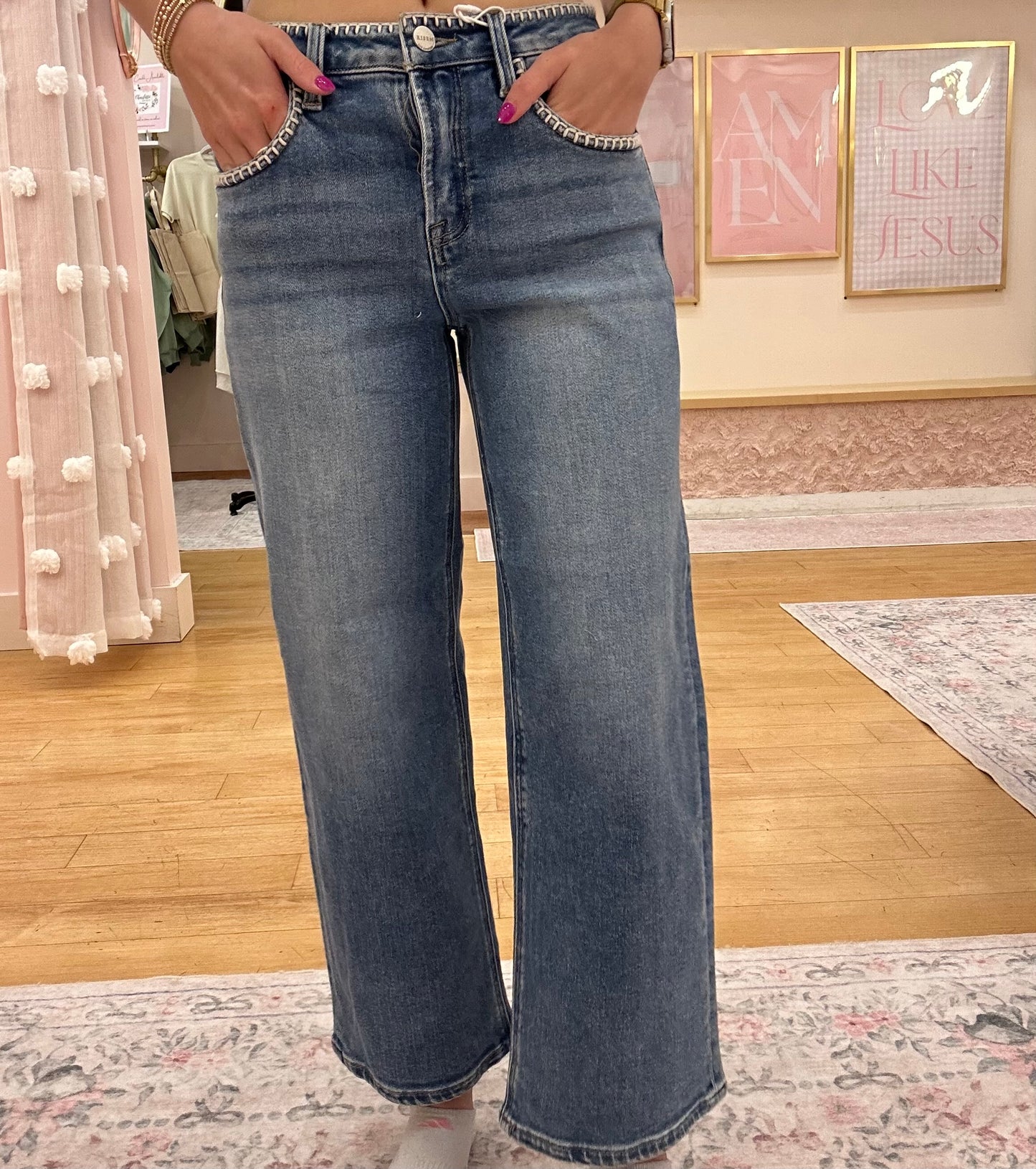 Emmy Embroidered Jeans