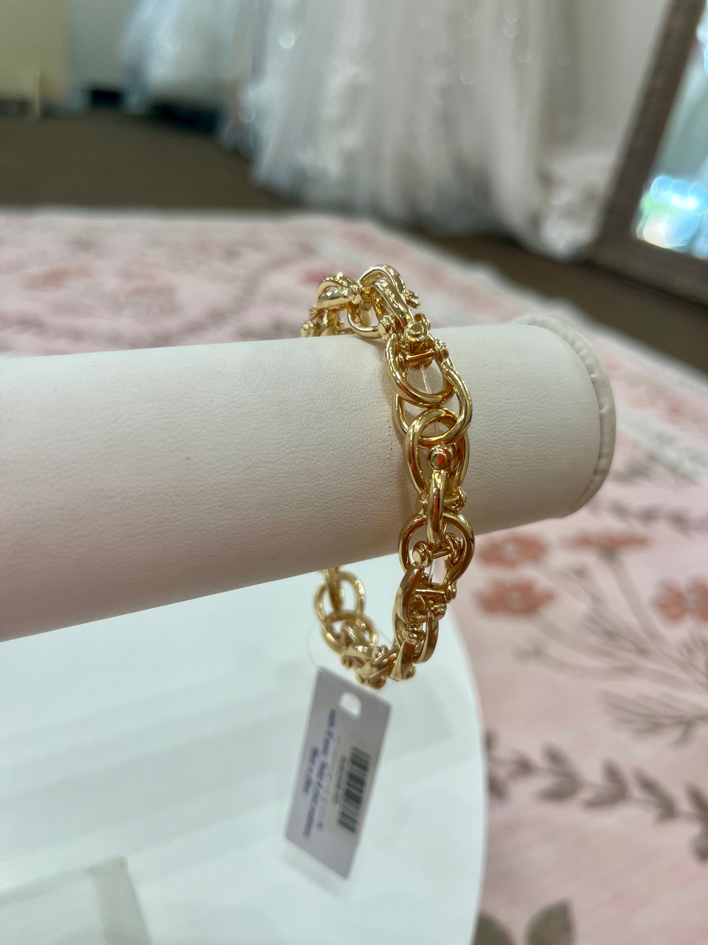 Gold Link Stretch Bracelet