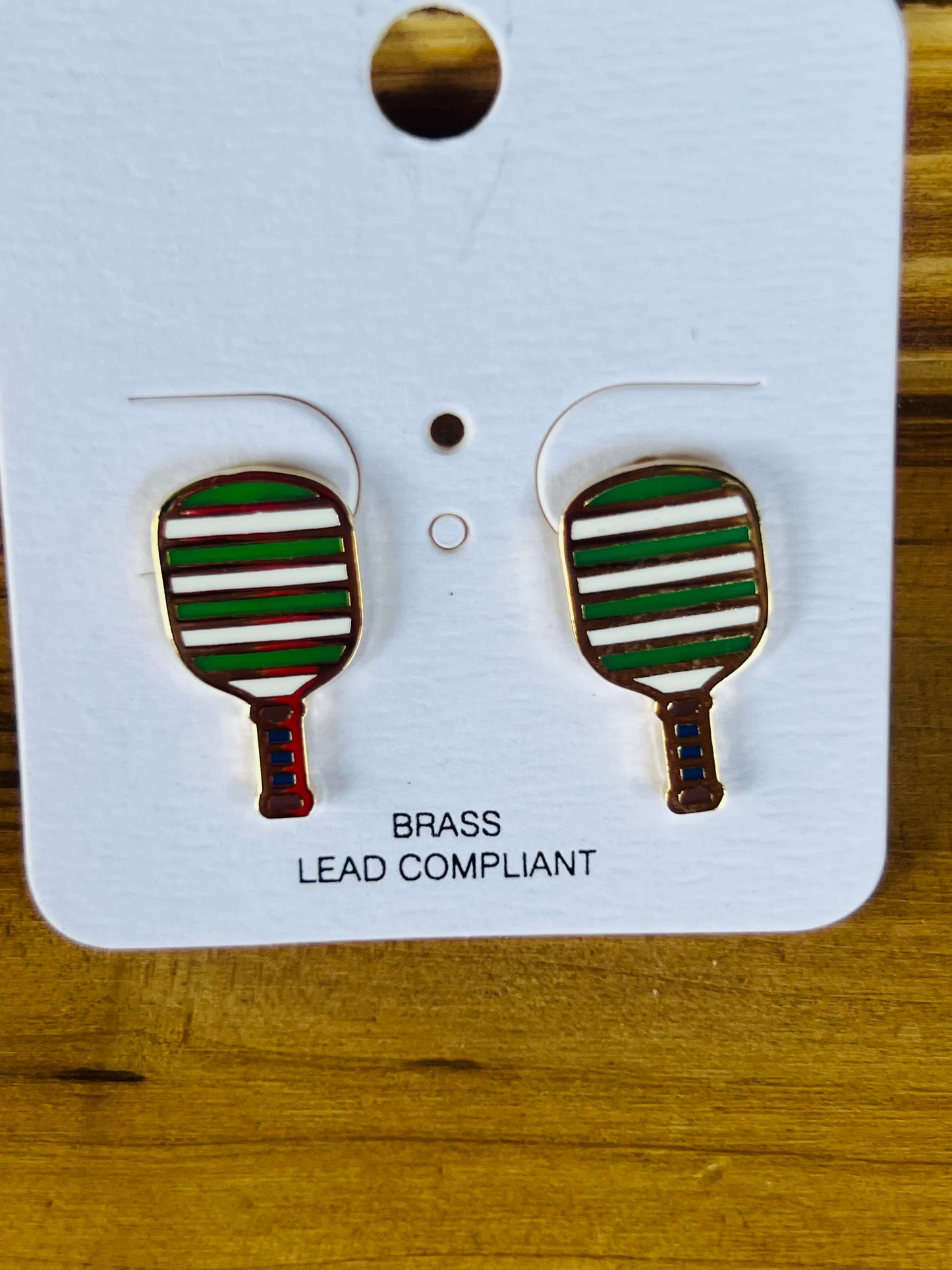 Pattern Pickleball Earrings