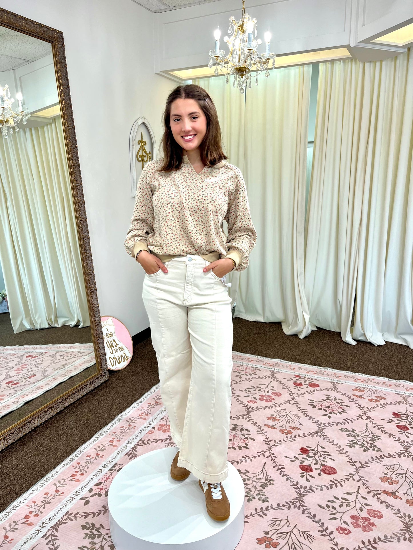 Risen Ivory Jeans