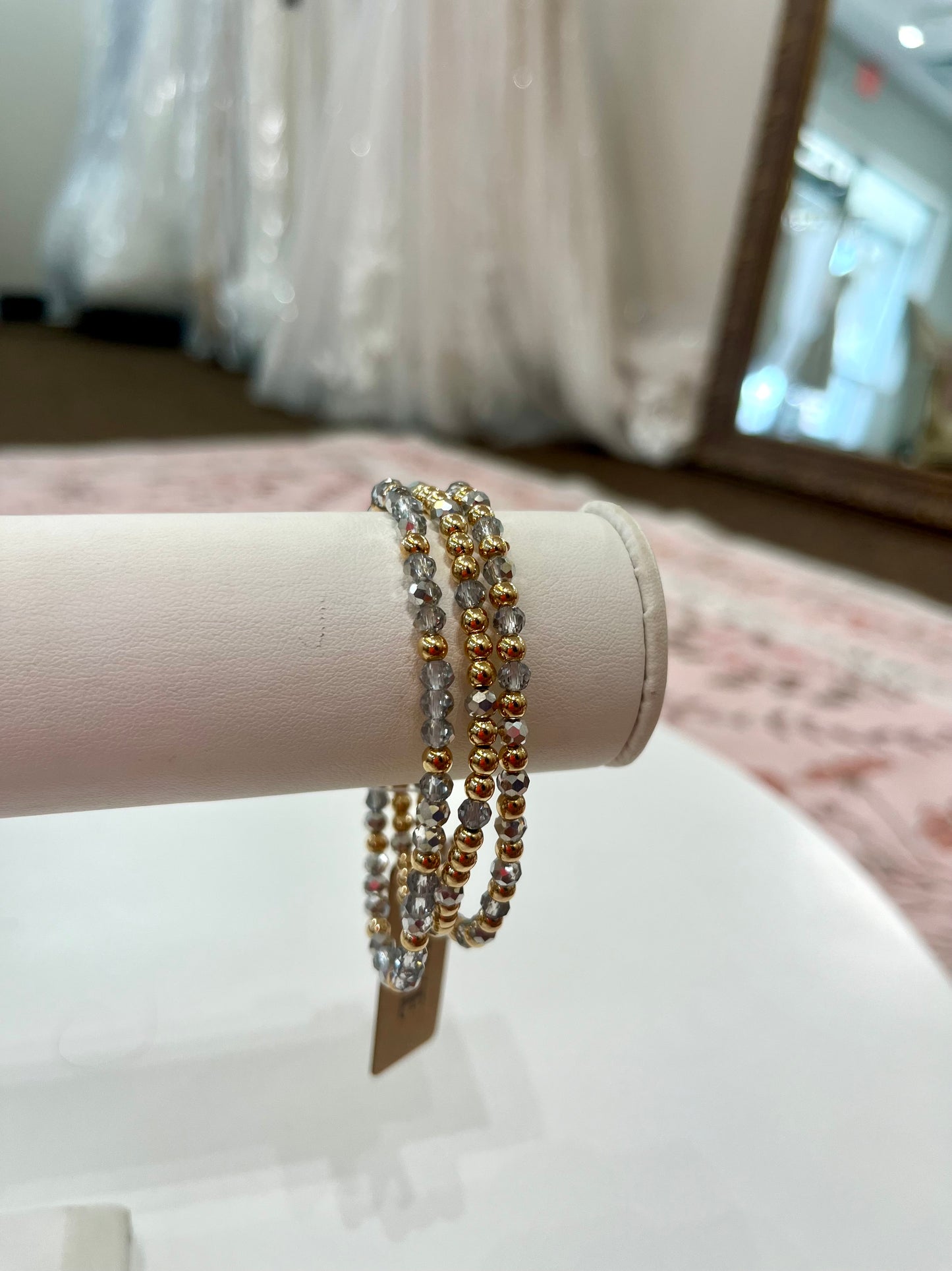Color Stacked Small Bead Bracelets