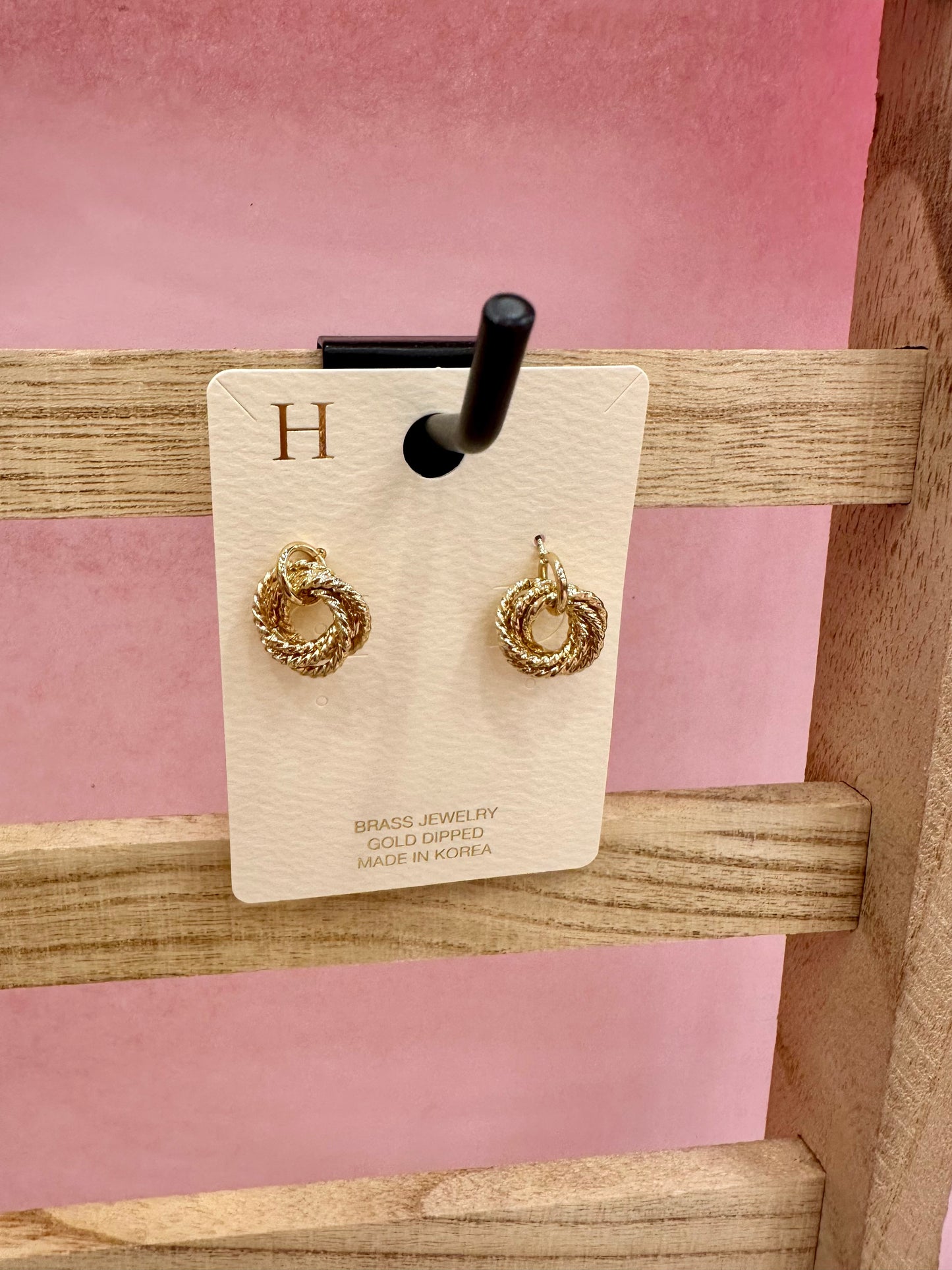 Textured Ring Earrings
