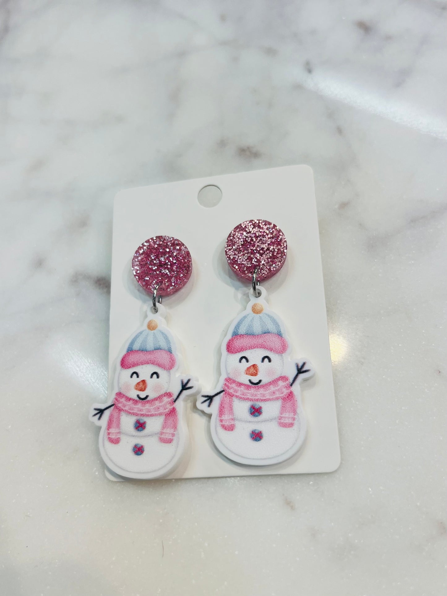 Snowman Earrings