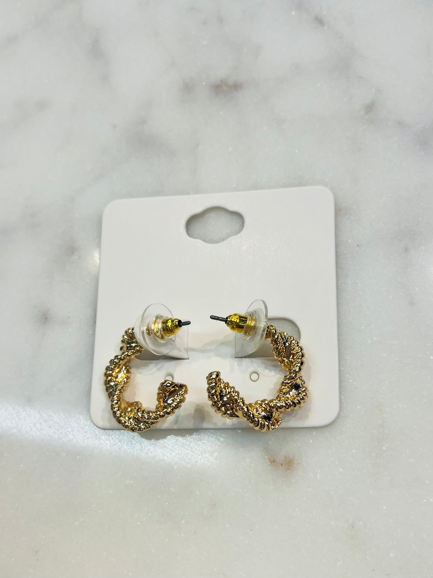 Gold Twist Earrings