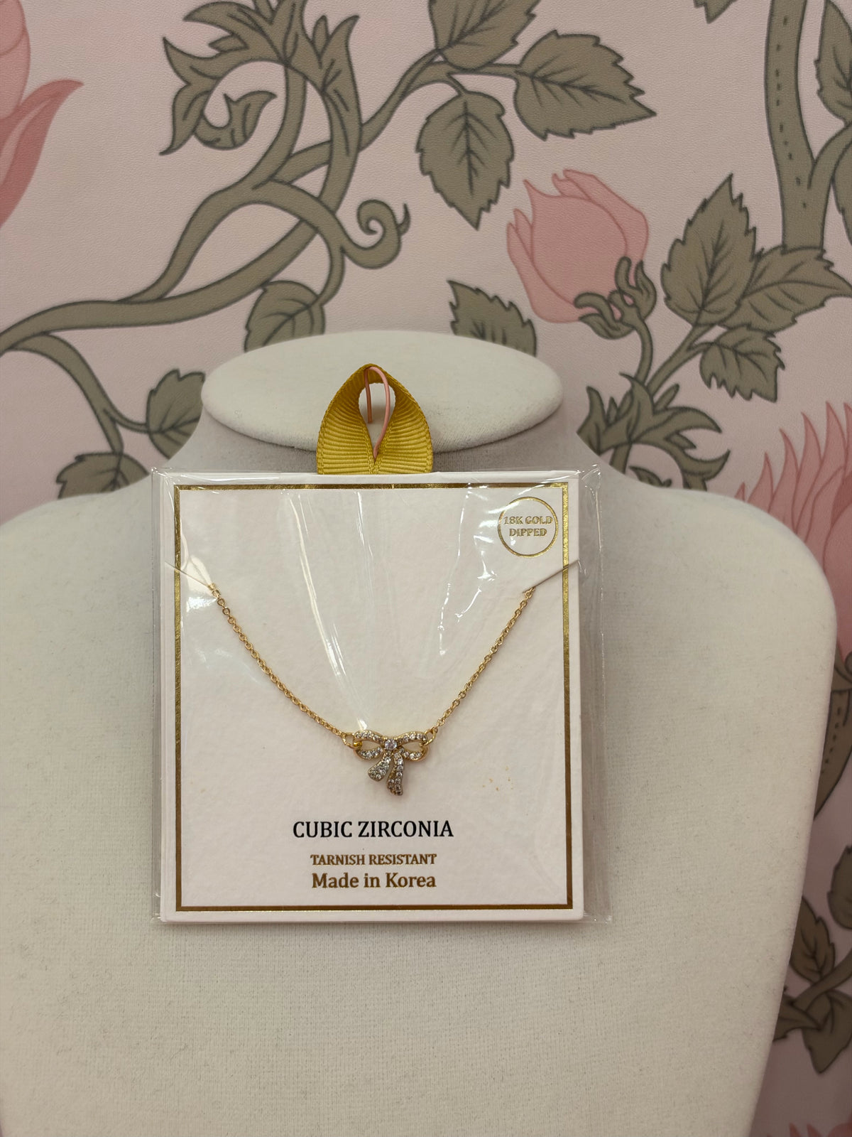 Bling Bow Necklace