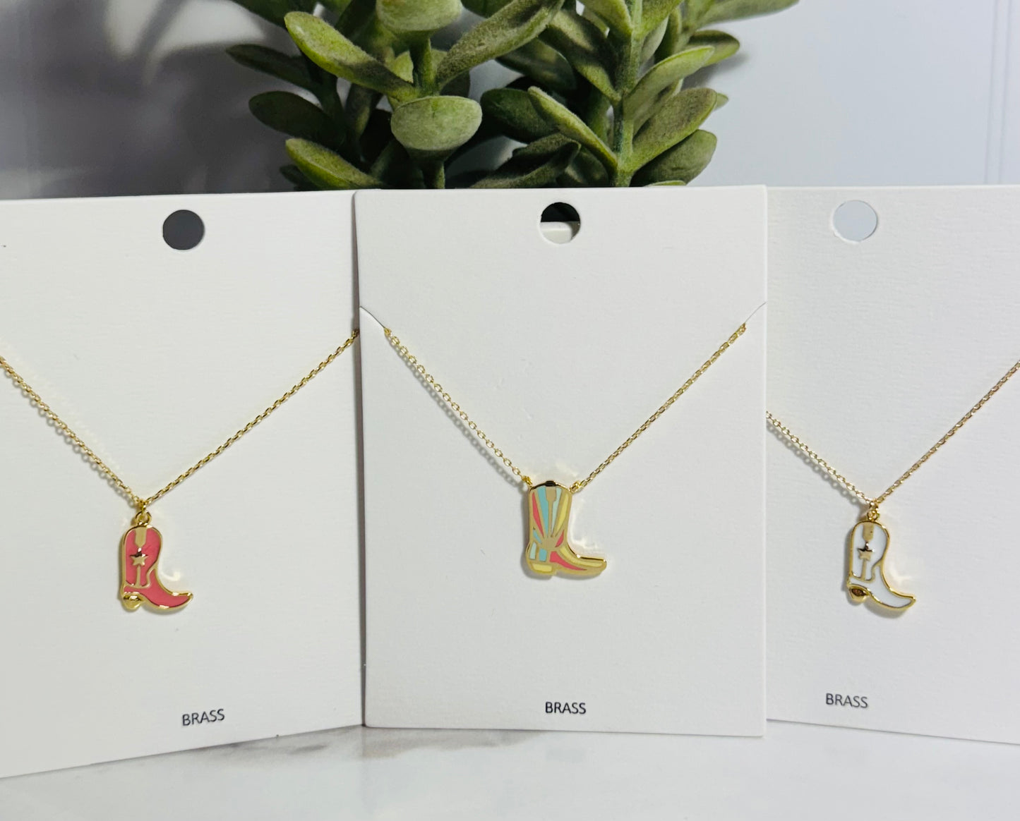 Cowgirl Boot Necklace
