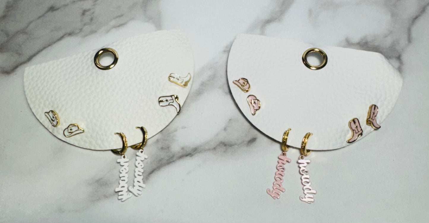 Howdy Earring Set
