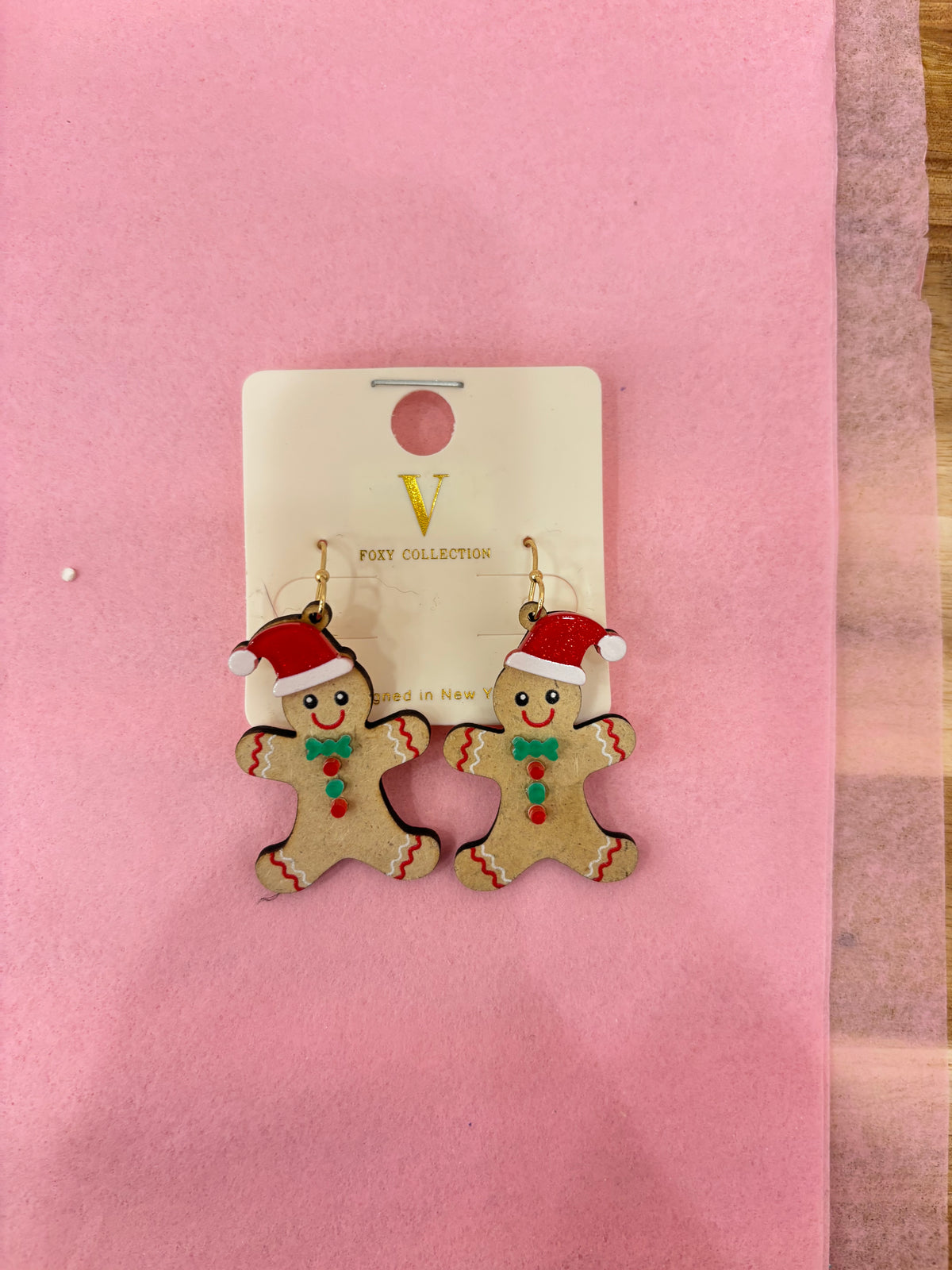 Gingerbread Man Earrings