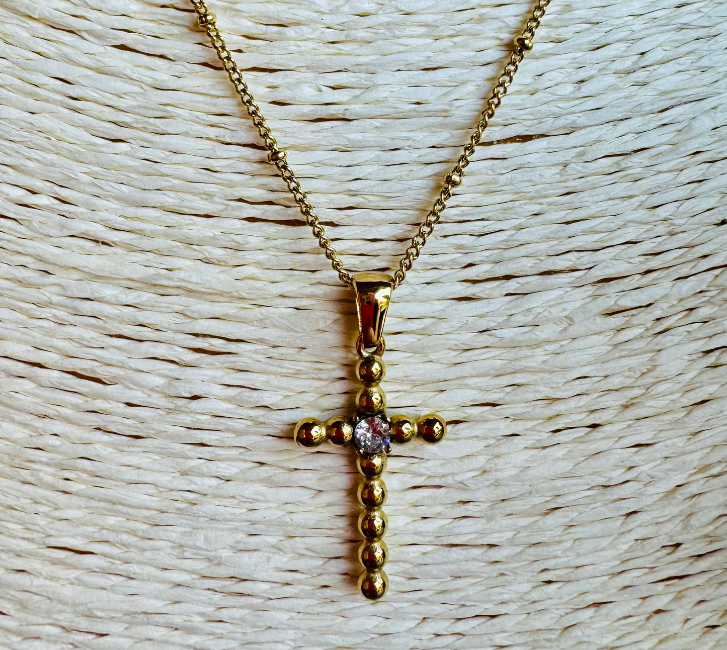 Bling Cross Necklace