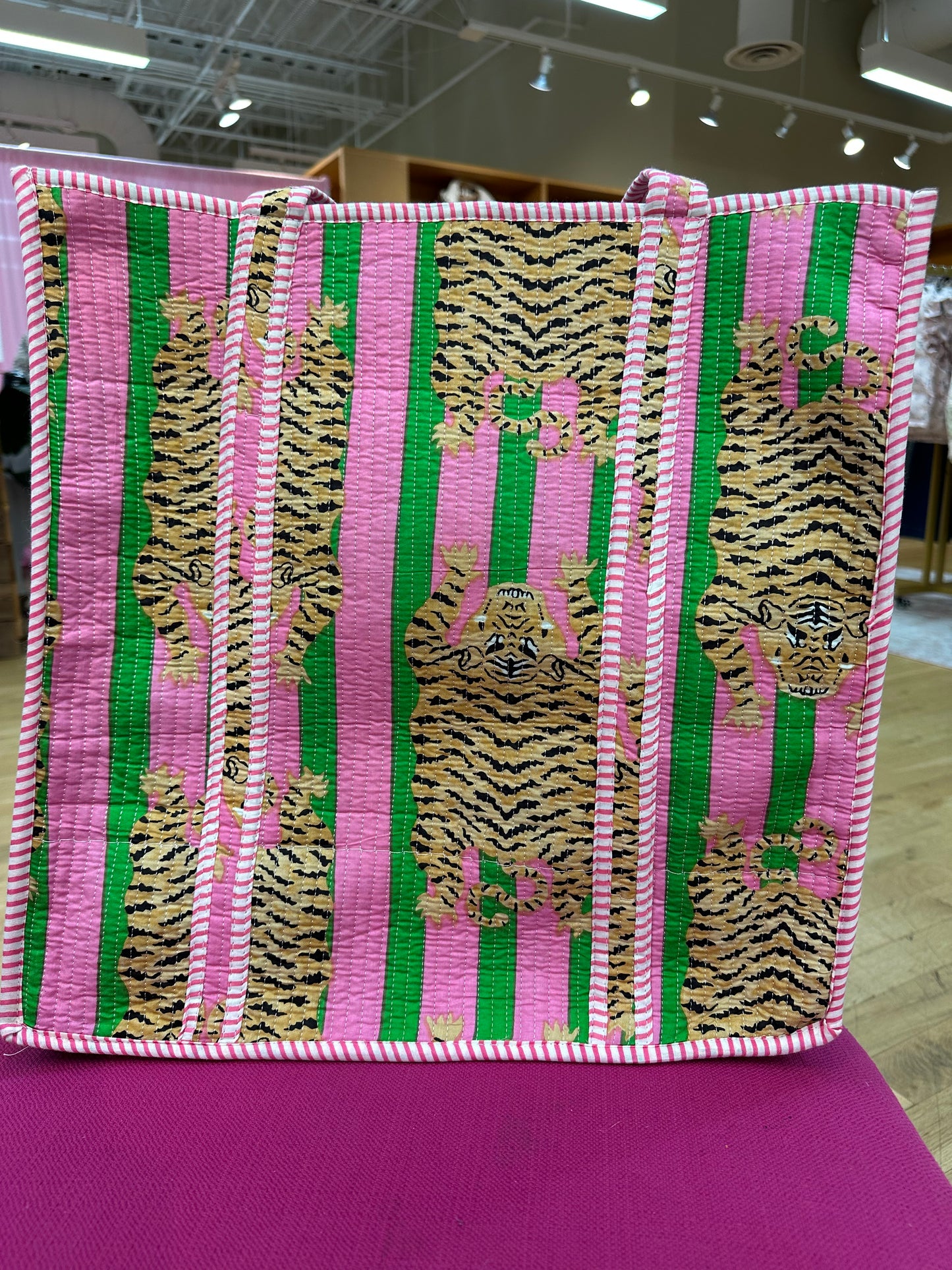 Pink and Green Sydney Tiger Bag