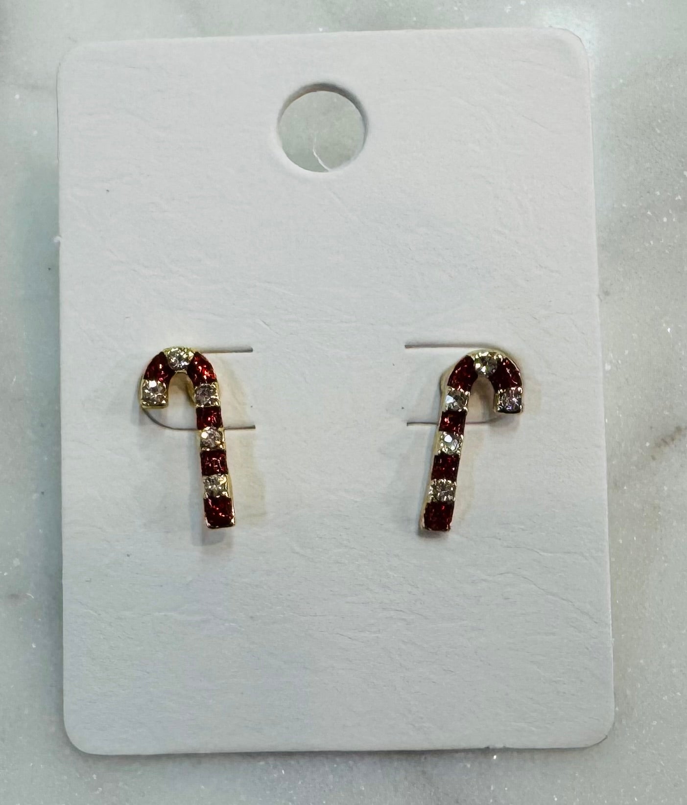 Jewel Candy Cane Earrings