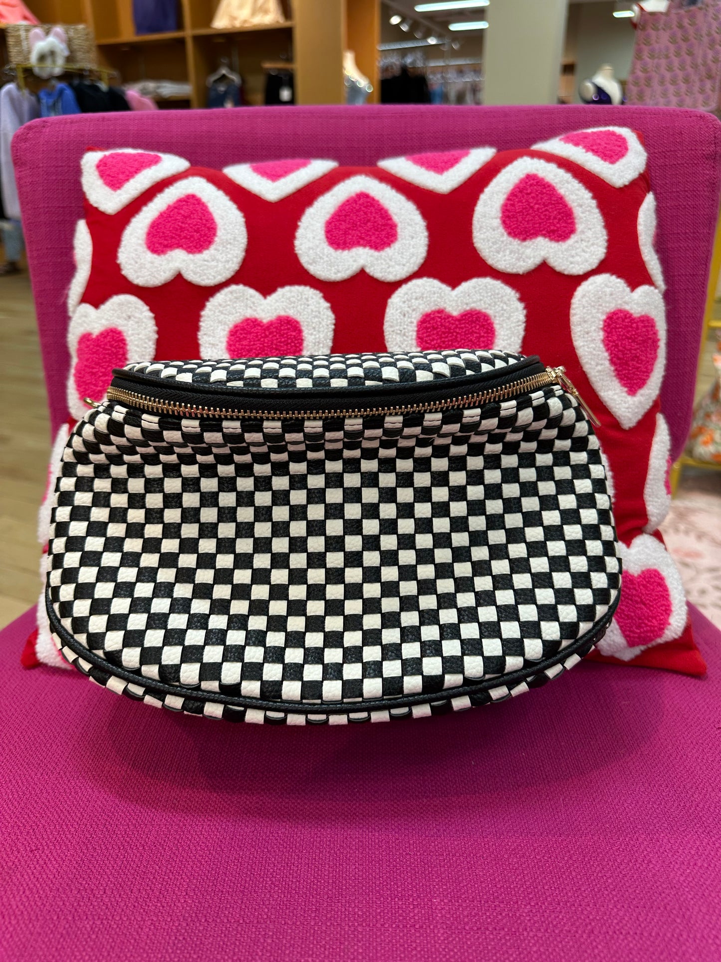 Checkered Crossbody