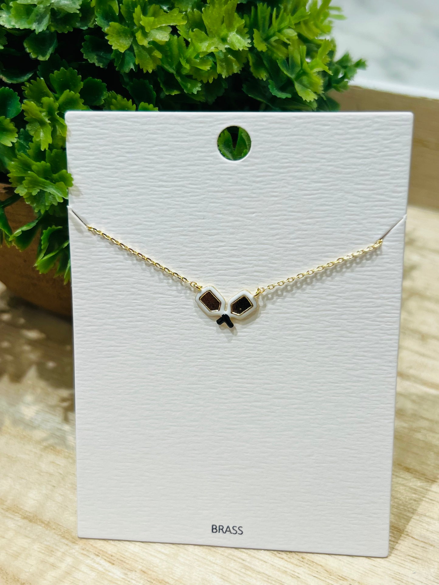 Lets Play Pickleball Necklace
