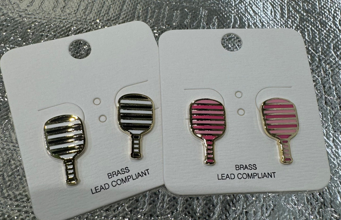 Pattern Pickleball Earrings