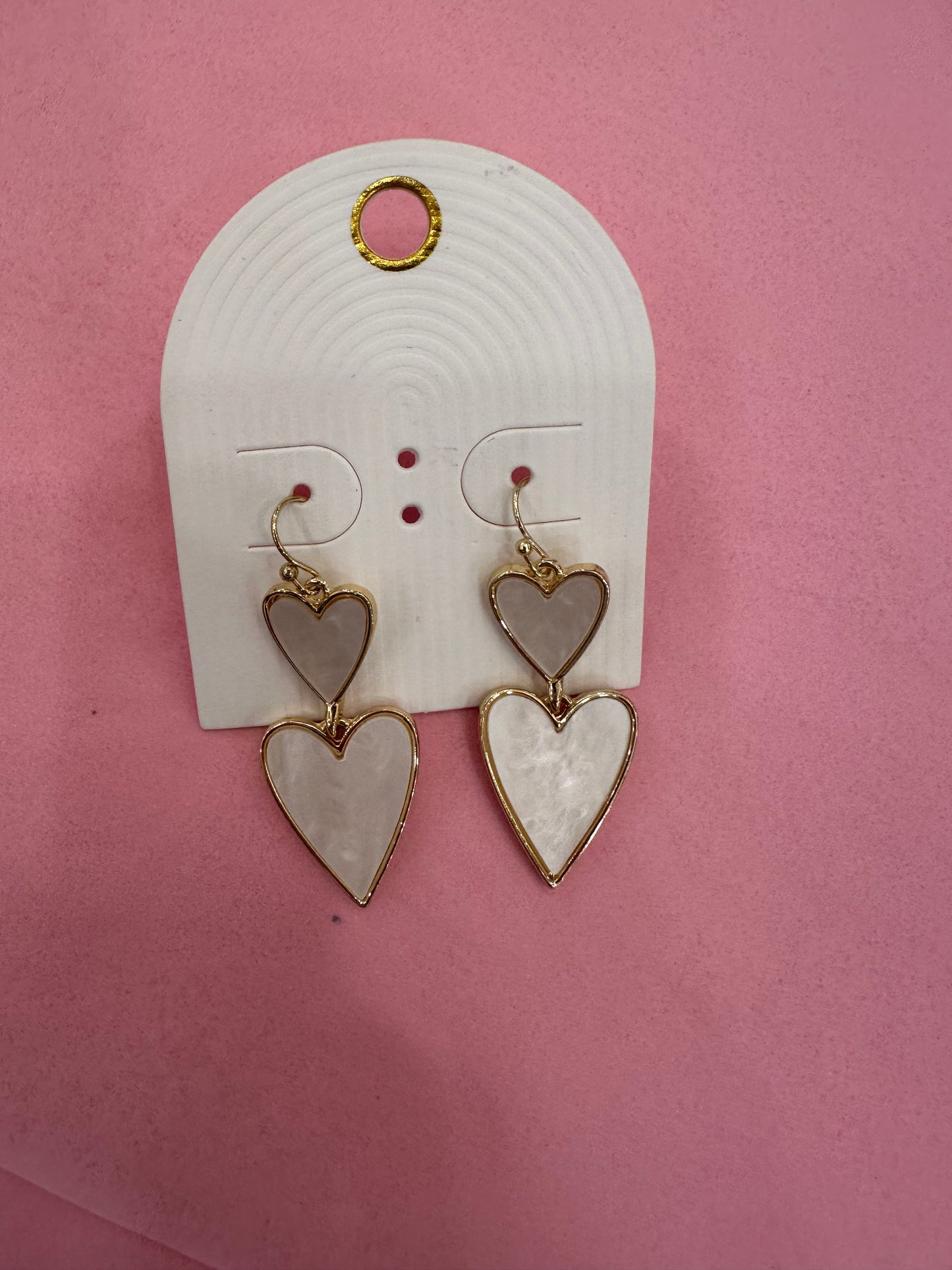 Stacked Heart Earrings