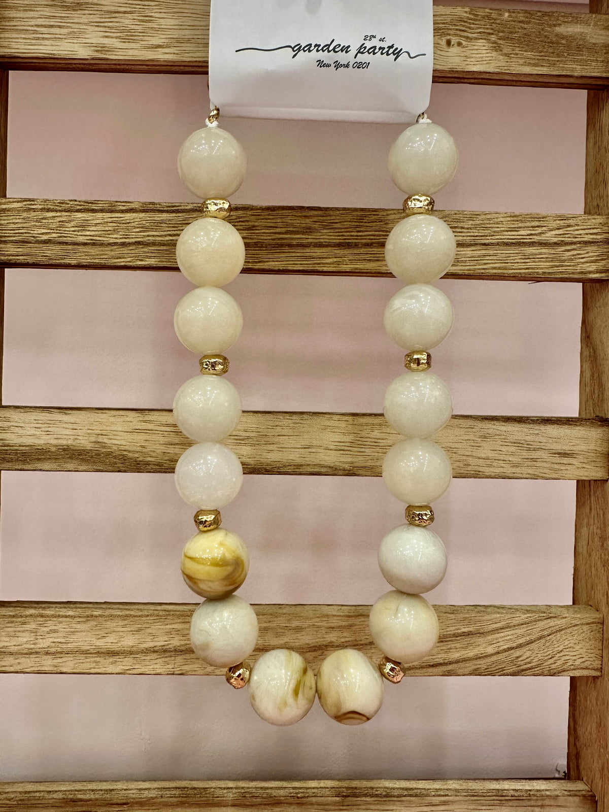 Marble Beaded Necklace
