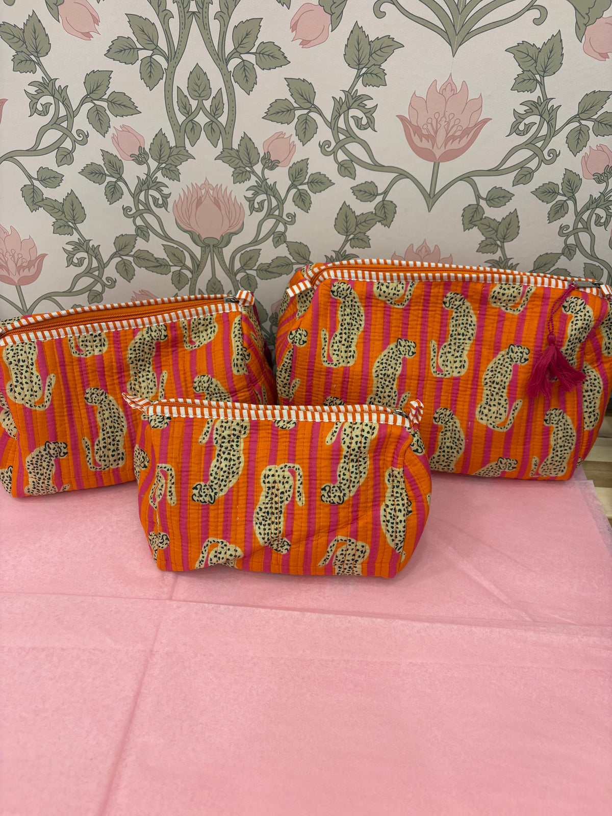 Cheetah Cosmetic Bag