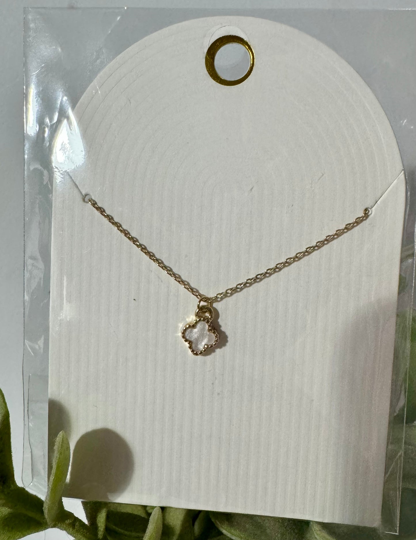 White Clover Necklace