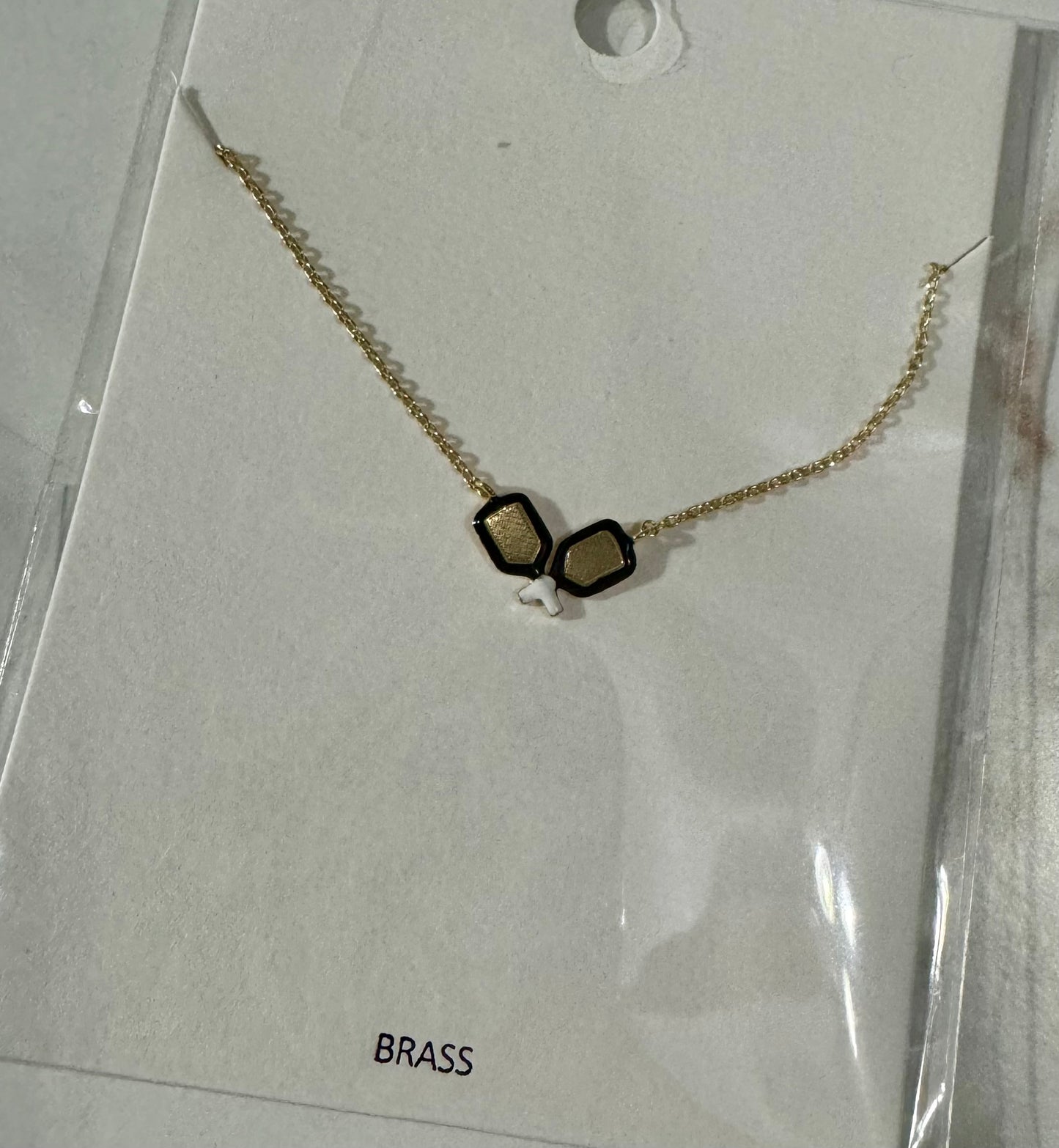 Lets Play Pickleball Necklace