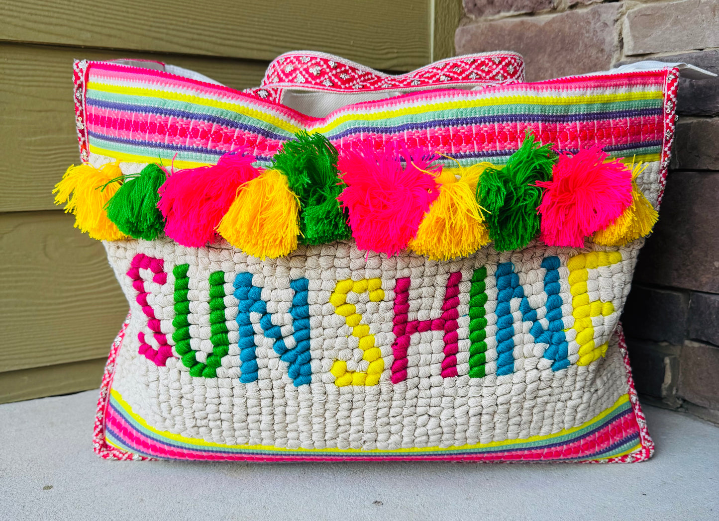Sunshine Oversized Tote Beach Bag