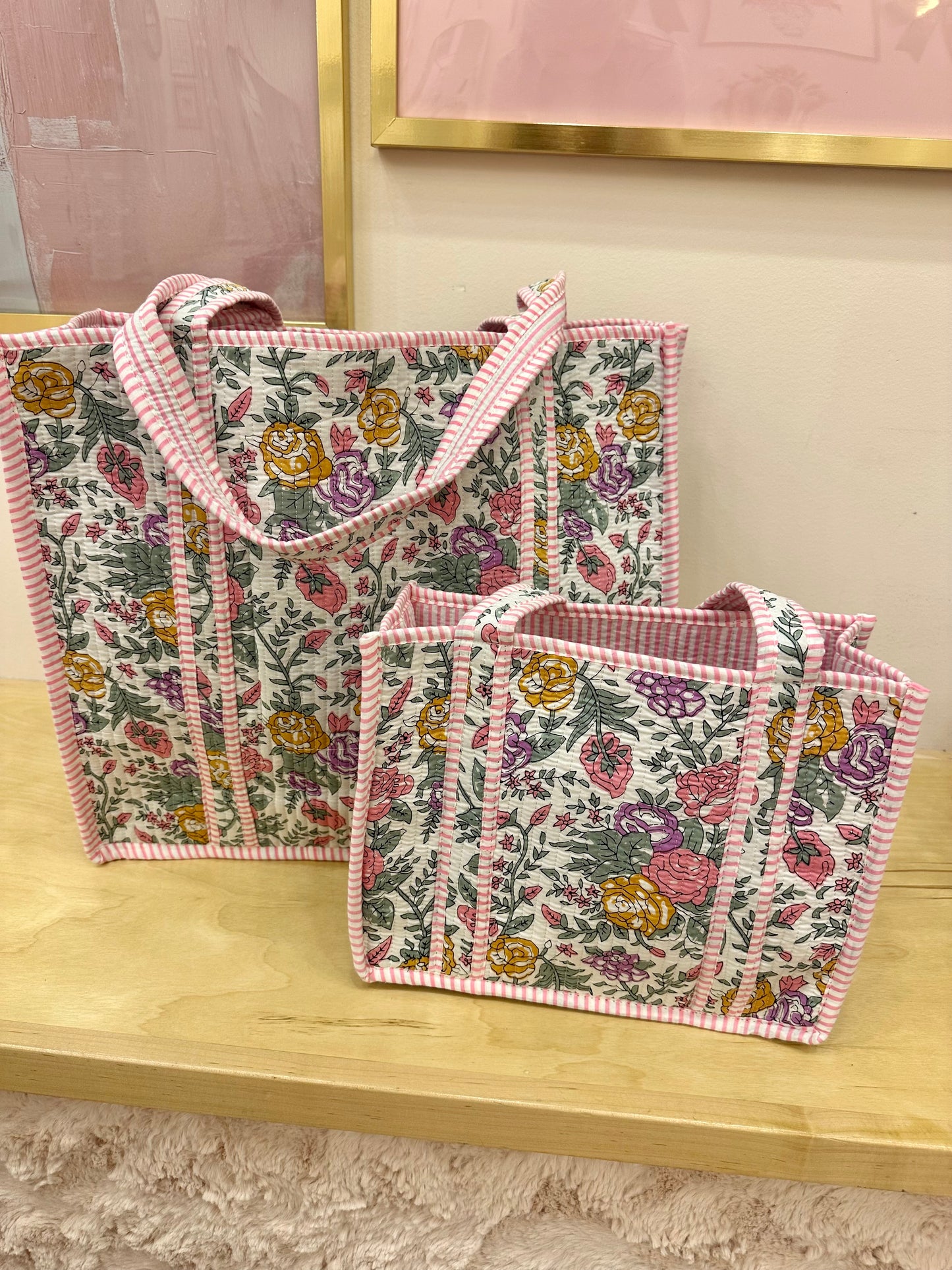 Lacy Floral Tote