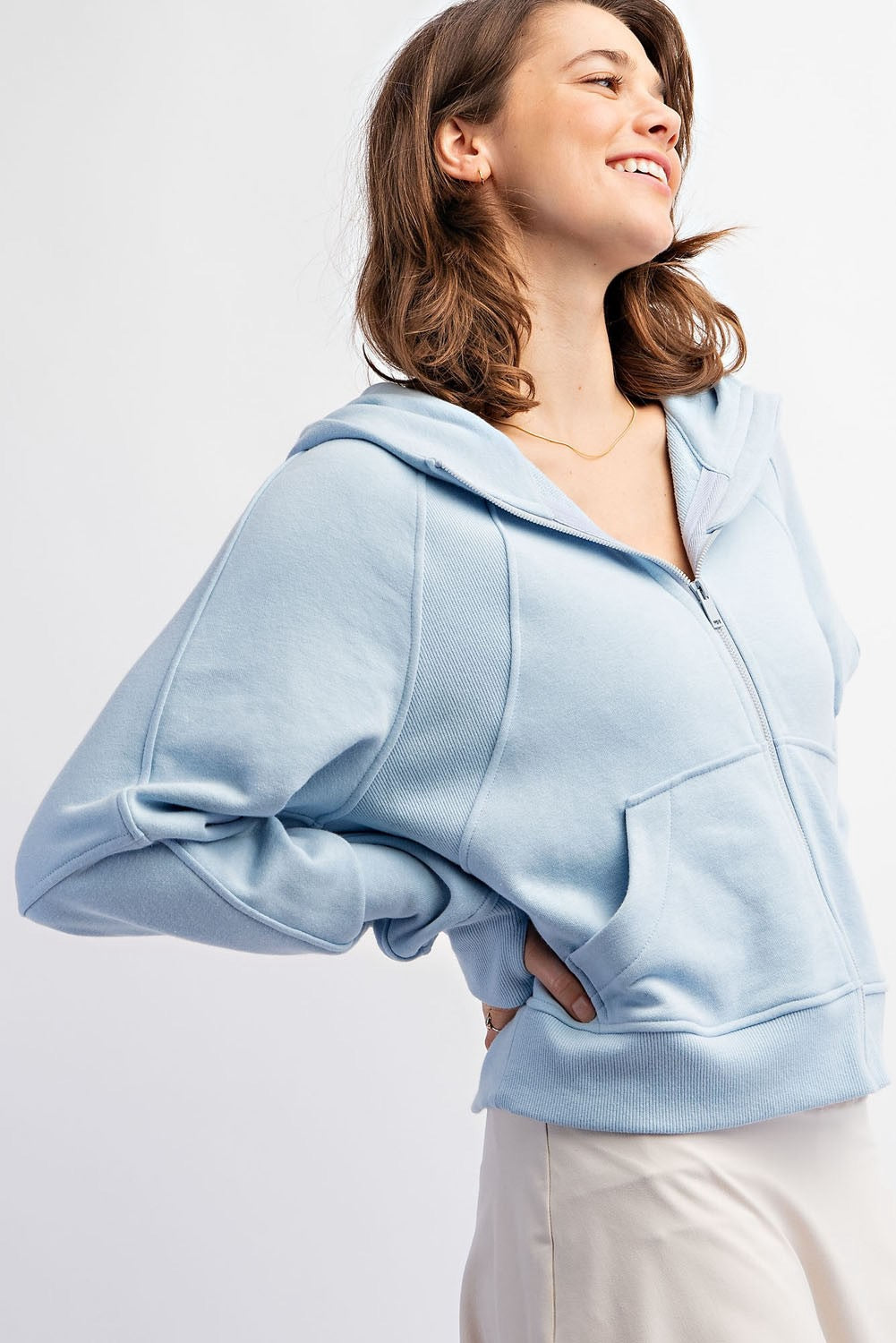 Cropped Hoodie Jacket