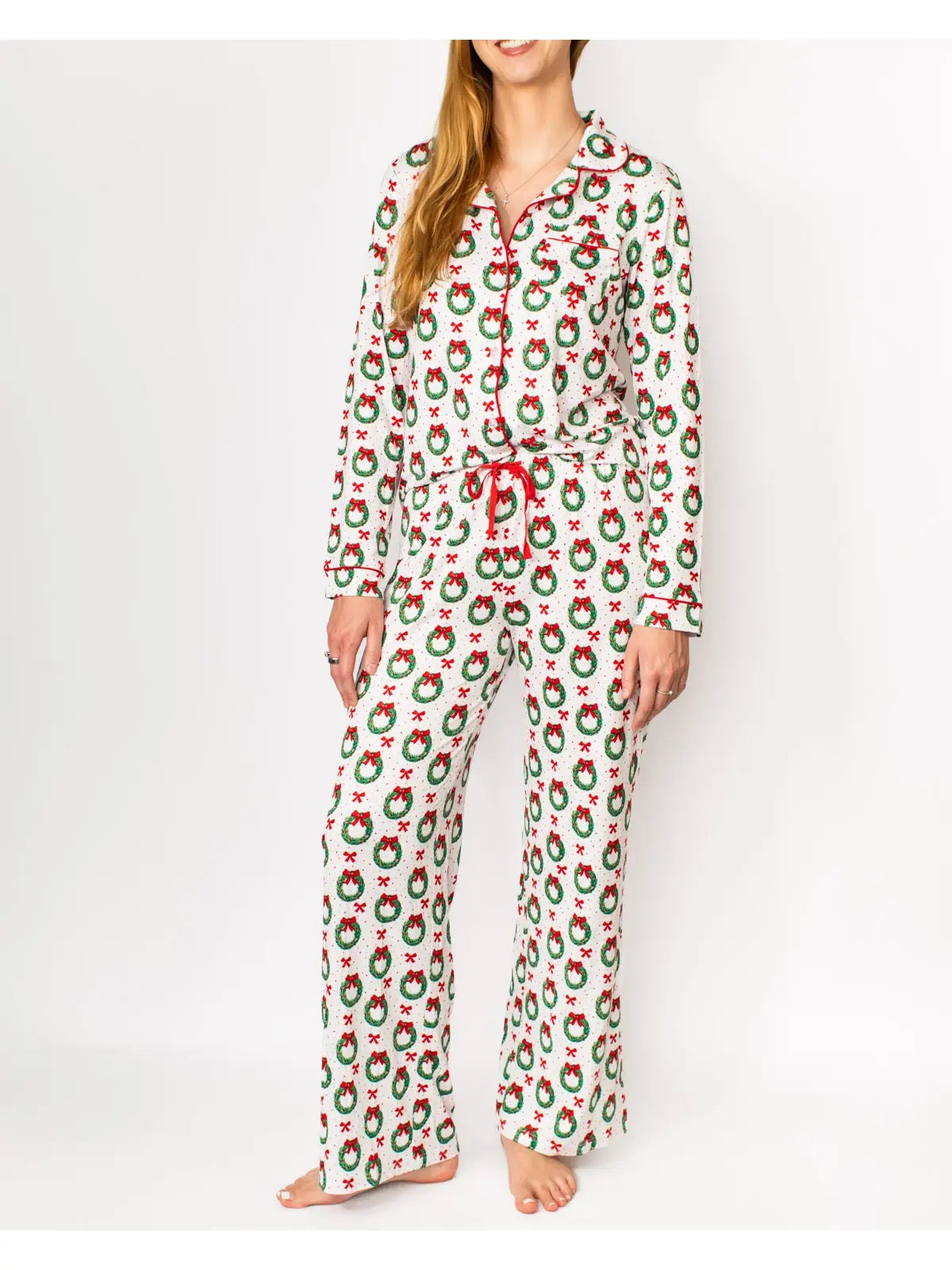 Christmas Wreath Pajama Pants