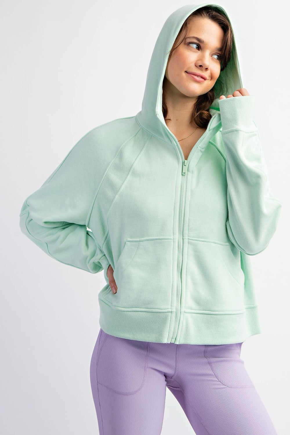 Cropped Hoodie Jacket