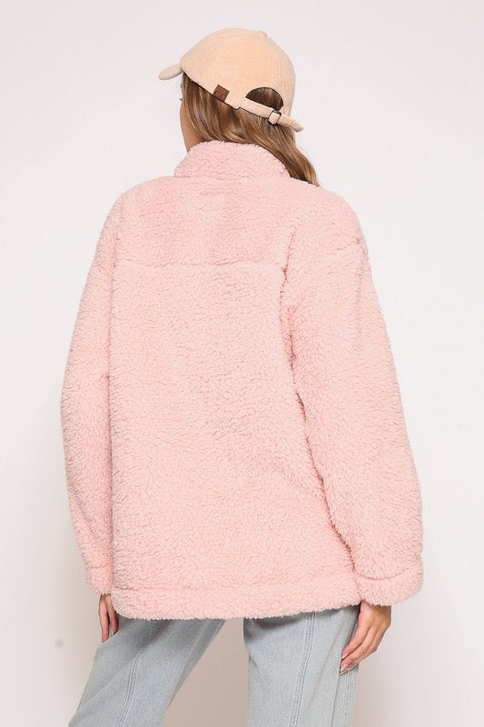 Cozy Day Sherpa - Pink