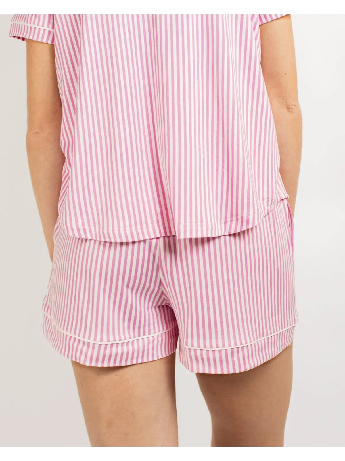 Pinstripe Pink Pj set