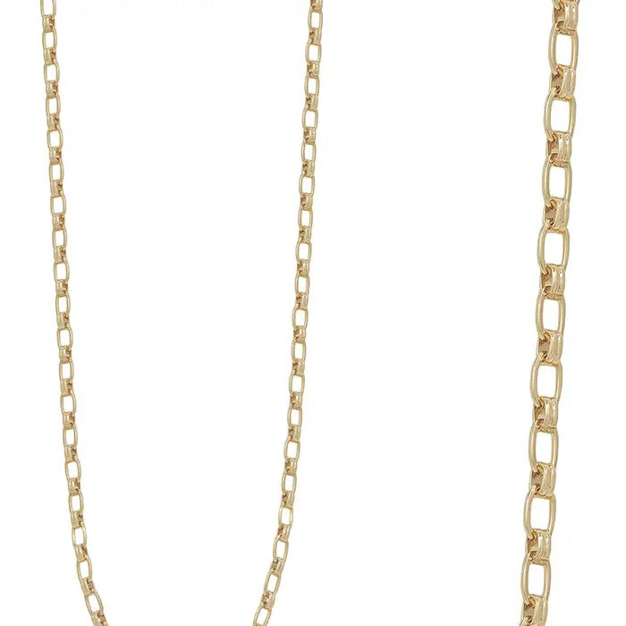Gold Linked Long Necklace