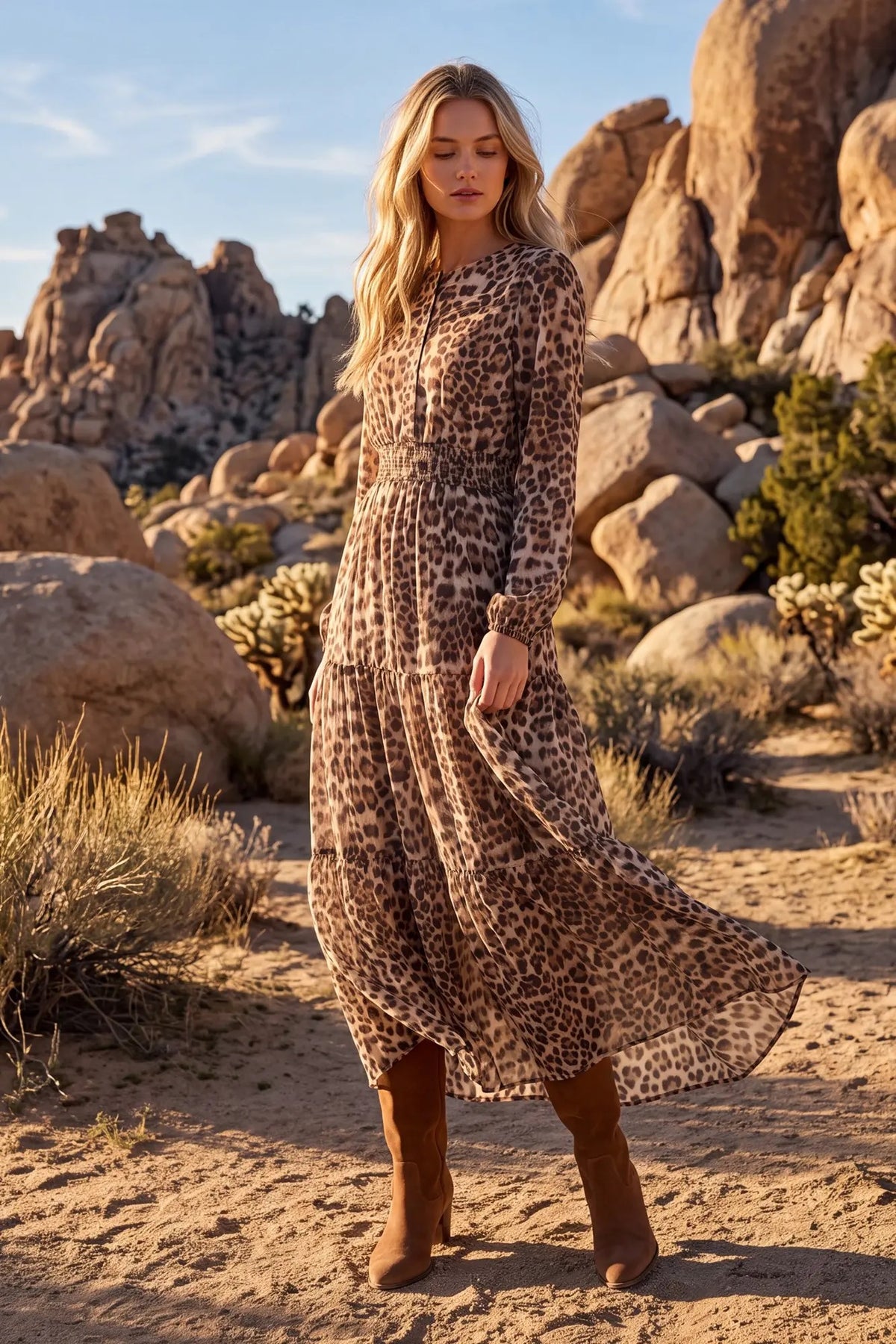 Alicia Animal Print Dress