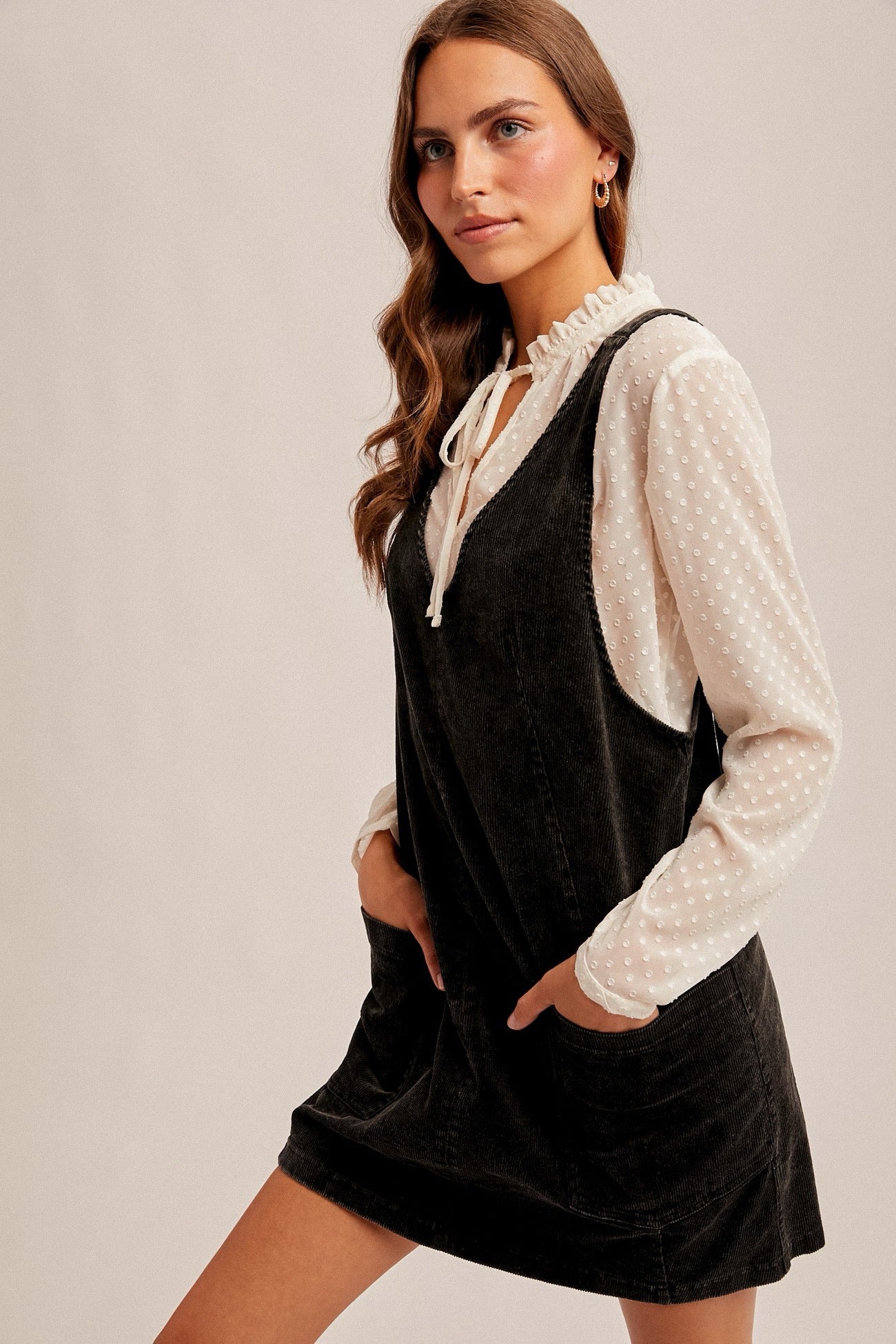 Snow Wash Cord Dress