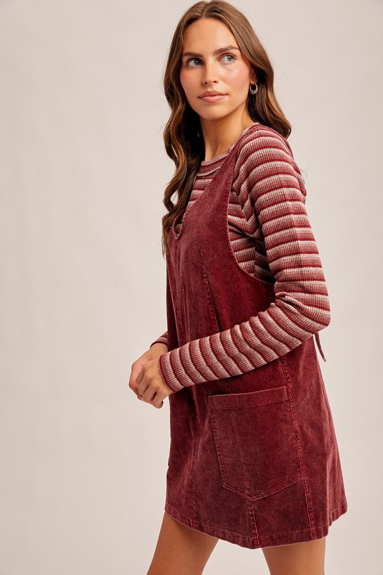 Snow Wash Cord Dress