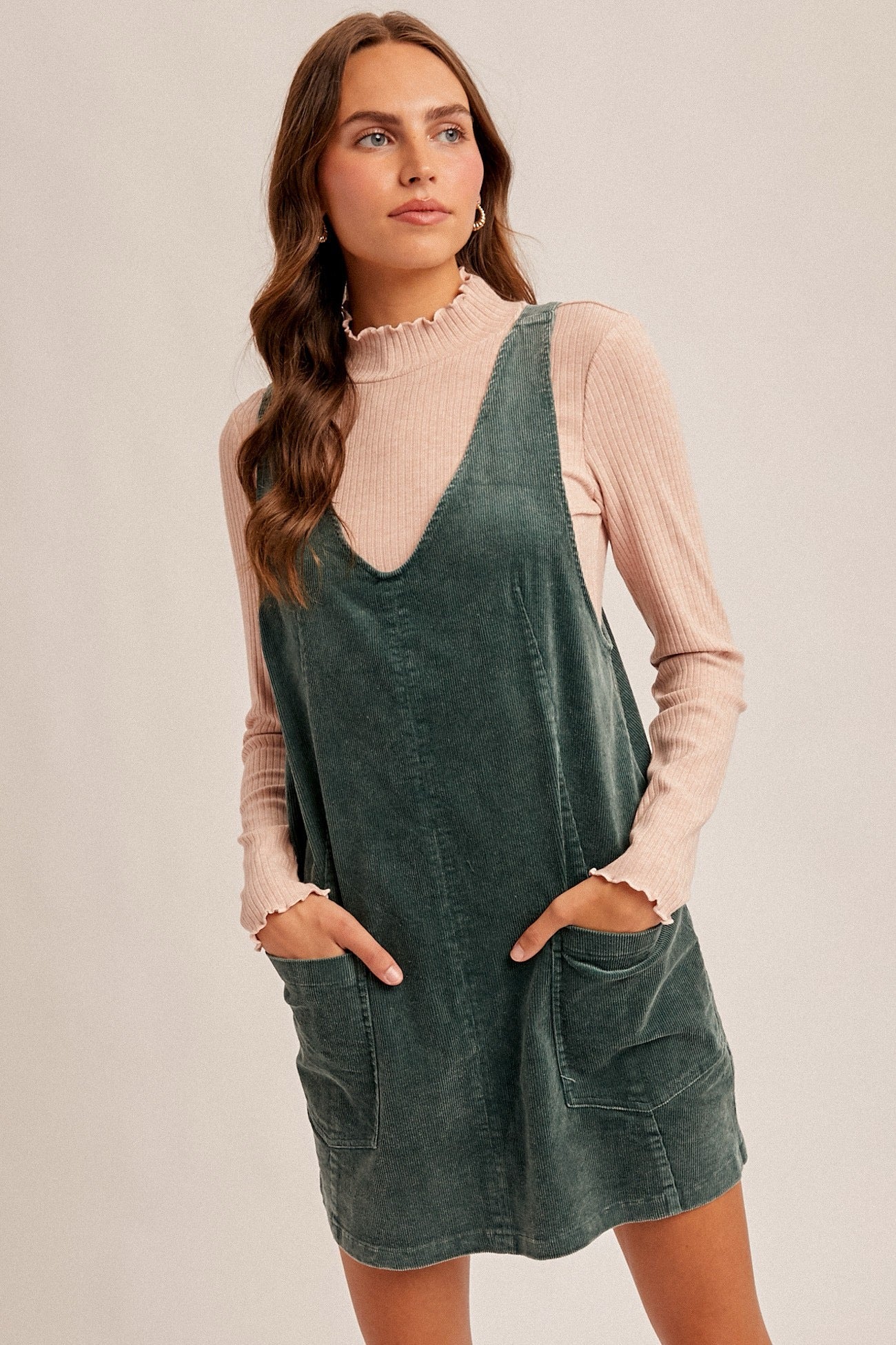 Snow Wash Cord Dress