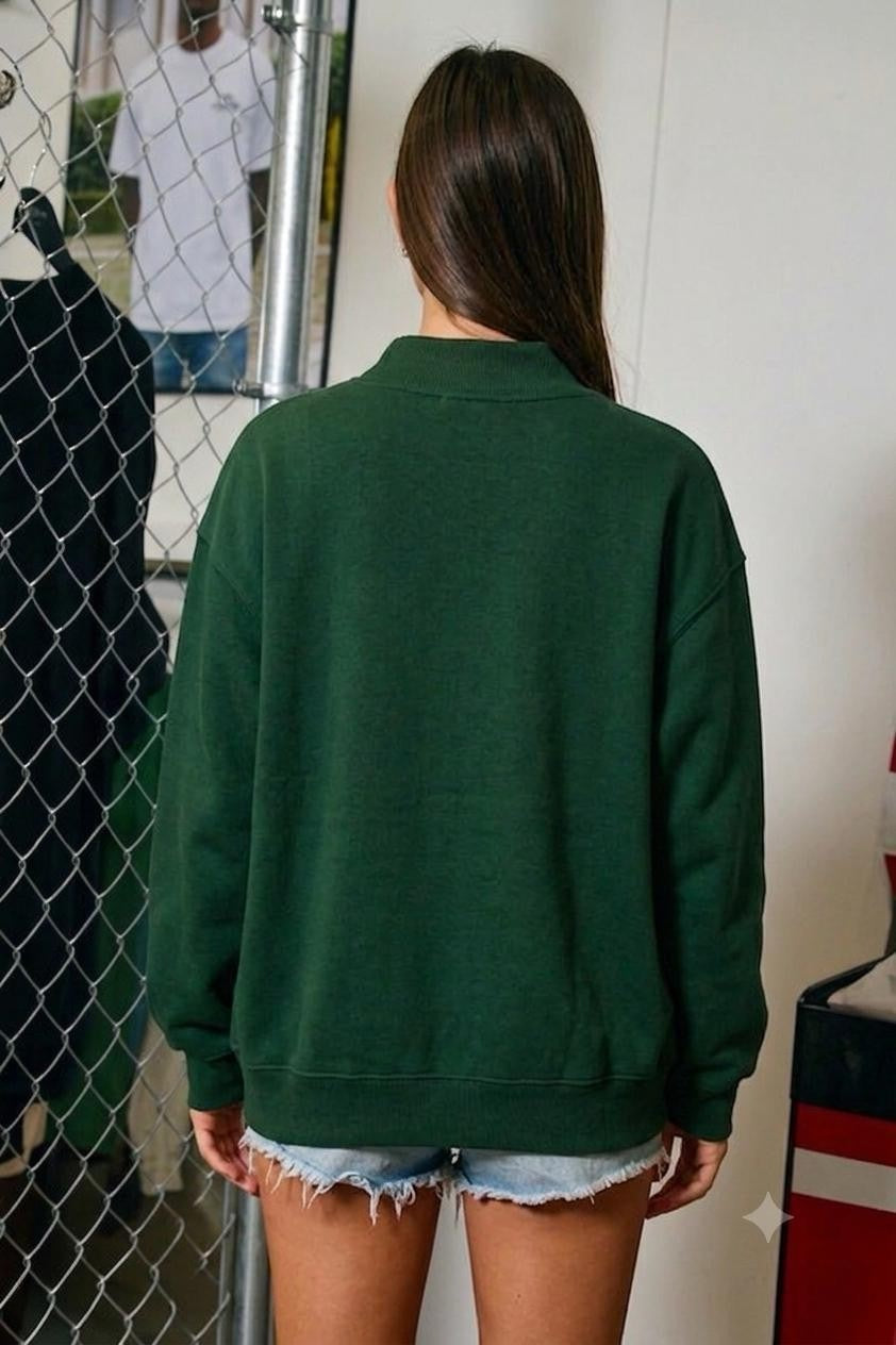 Merry Mock Neck Sweatshirt