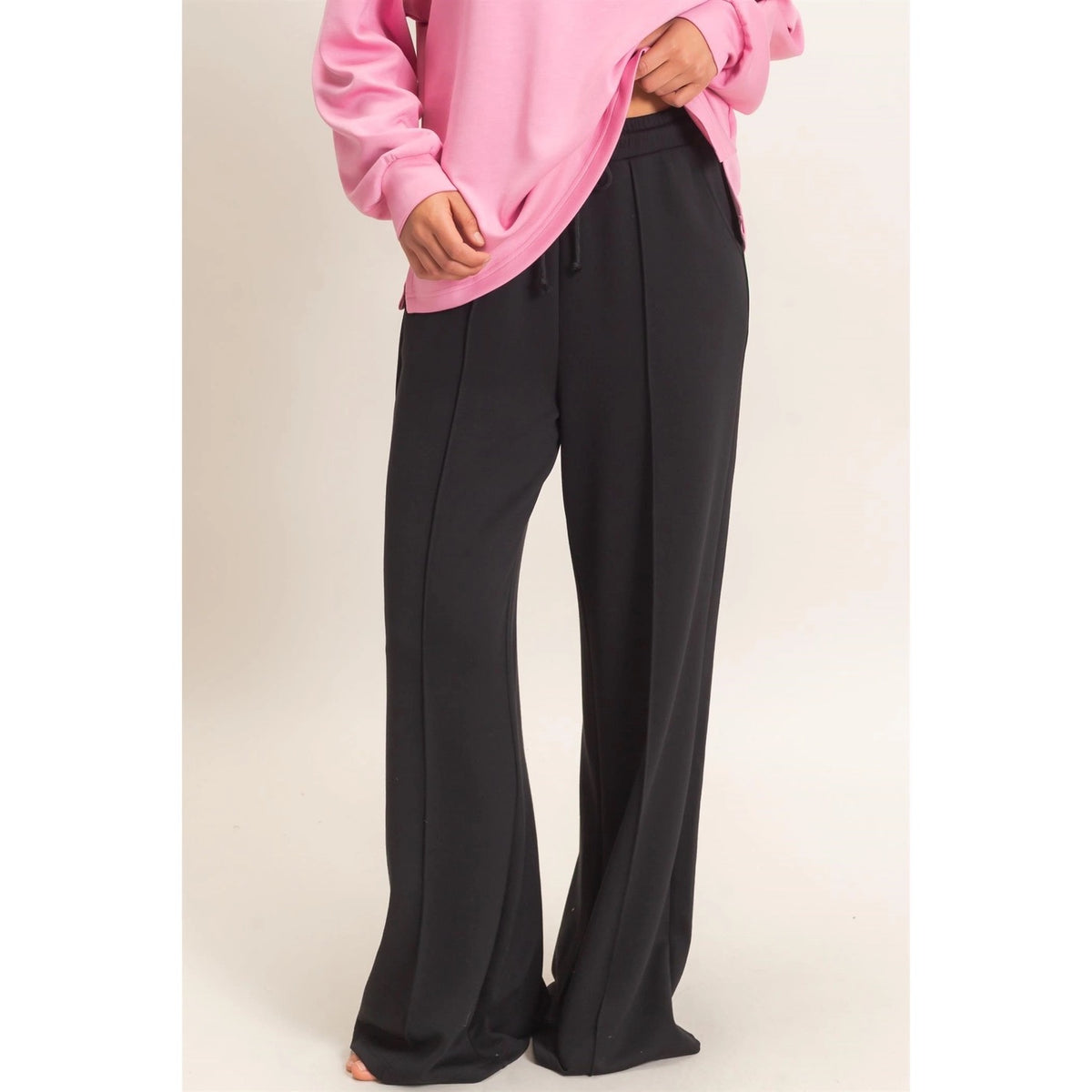 Drawstring Wide Leg Pants