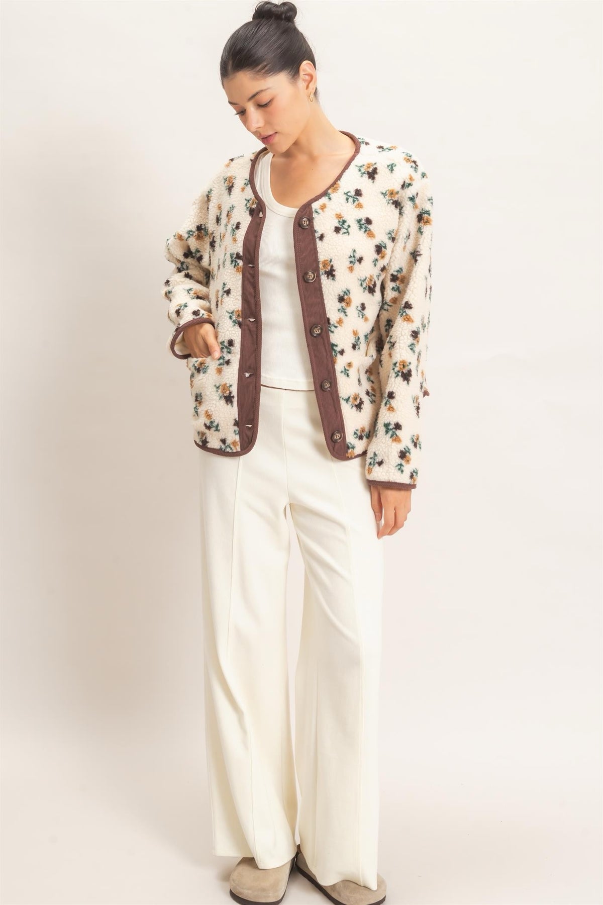Bethany Floral Sherpa