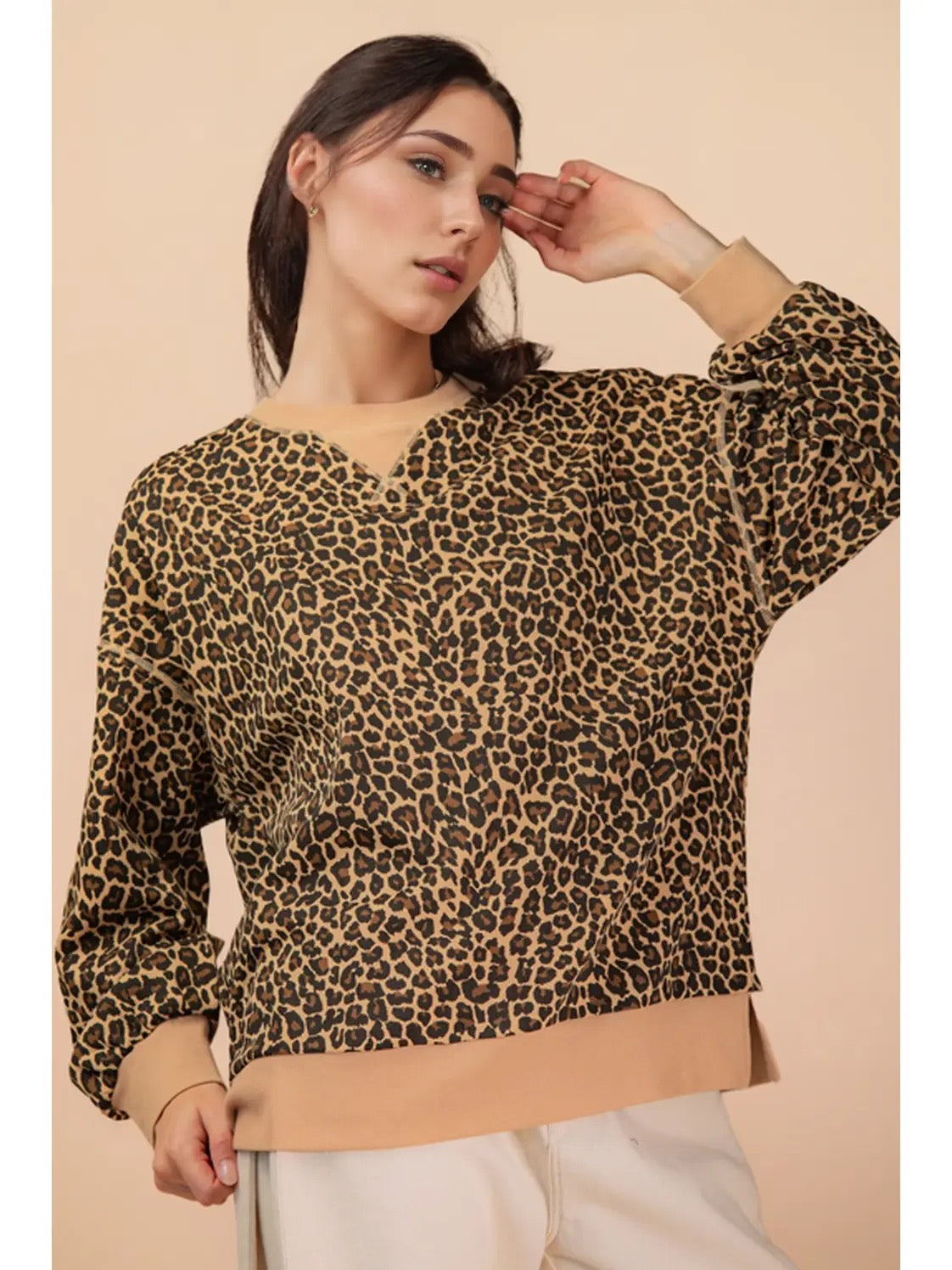 Cozy Leopard Sweatshirt