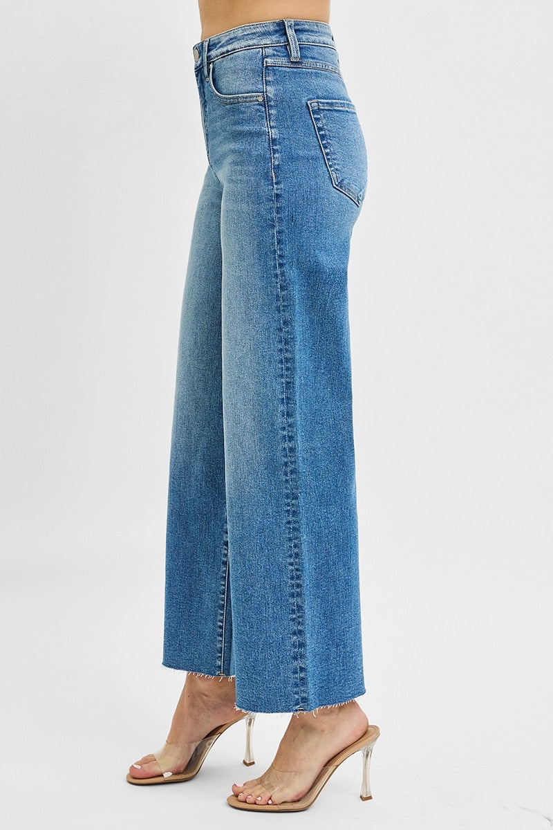 Risen Tummy Control Cropped Denim