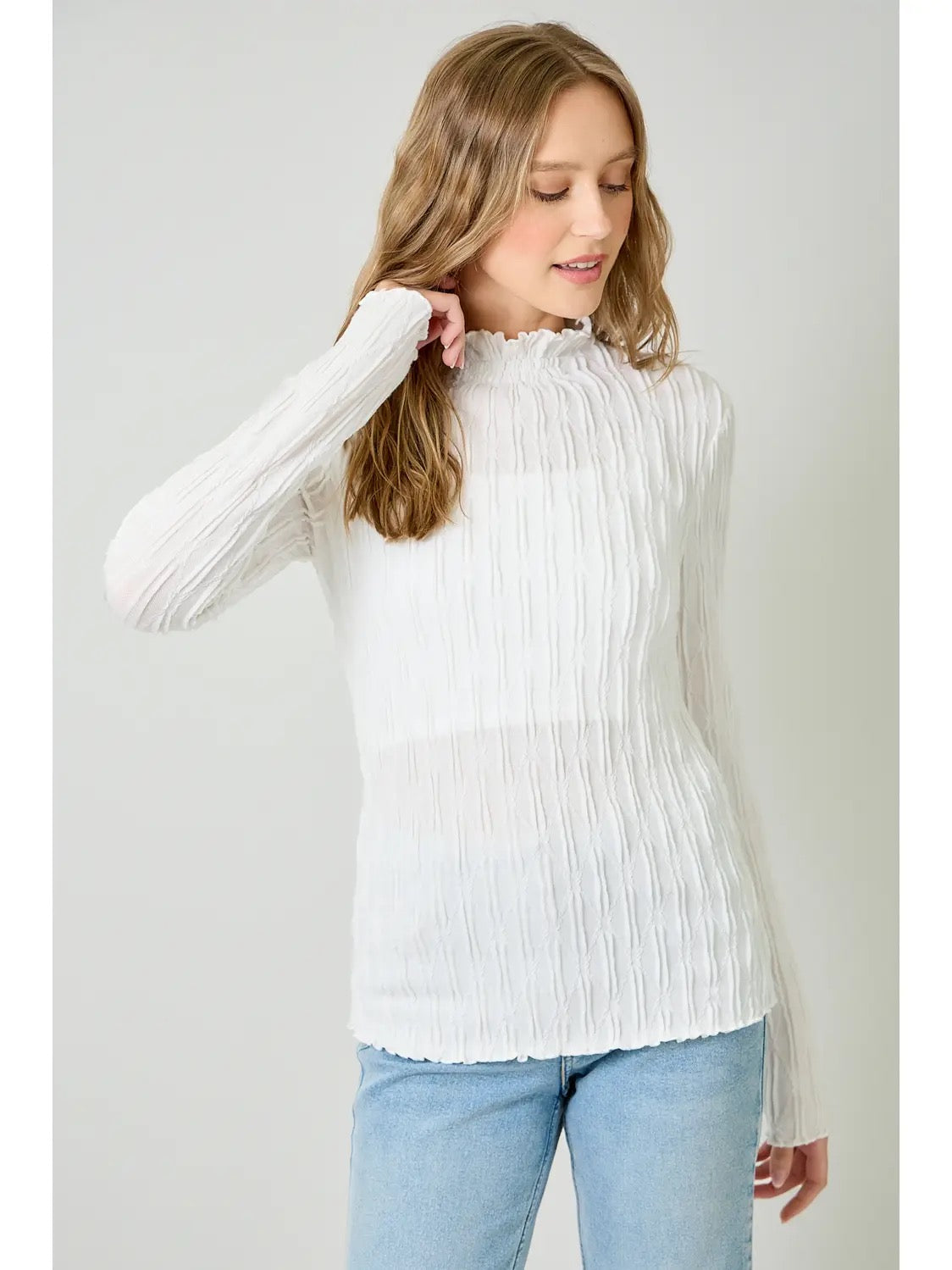 Lettuce Edge Knit Top