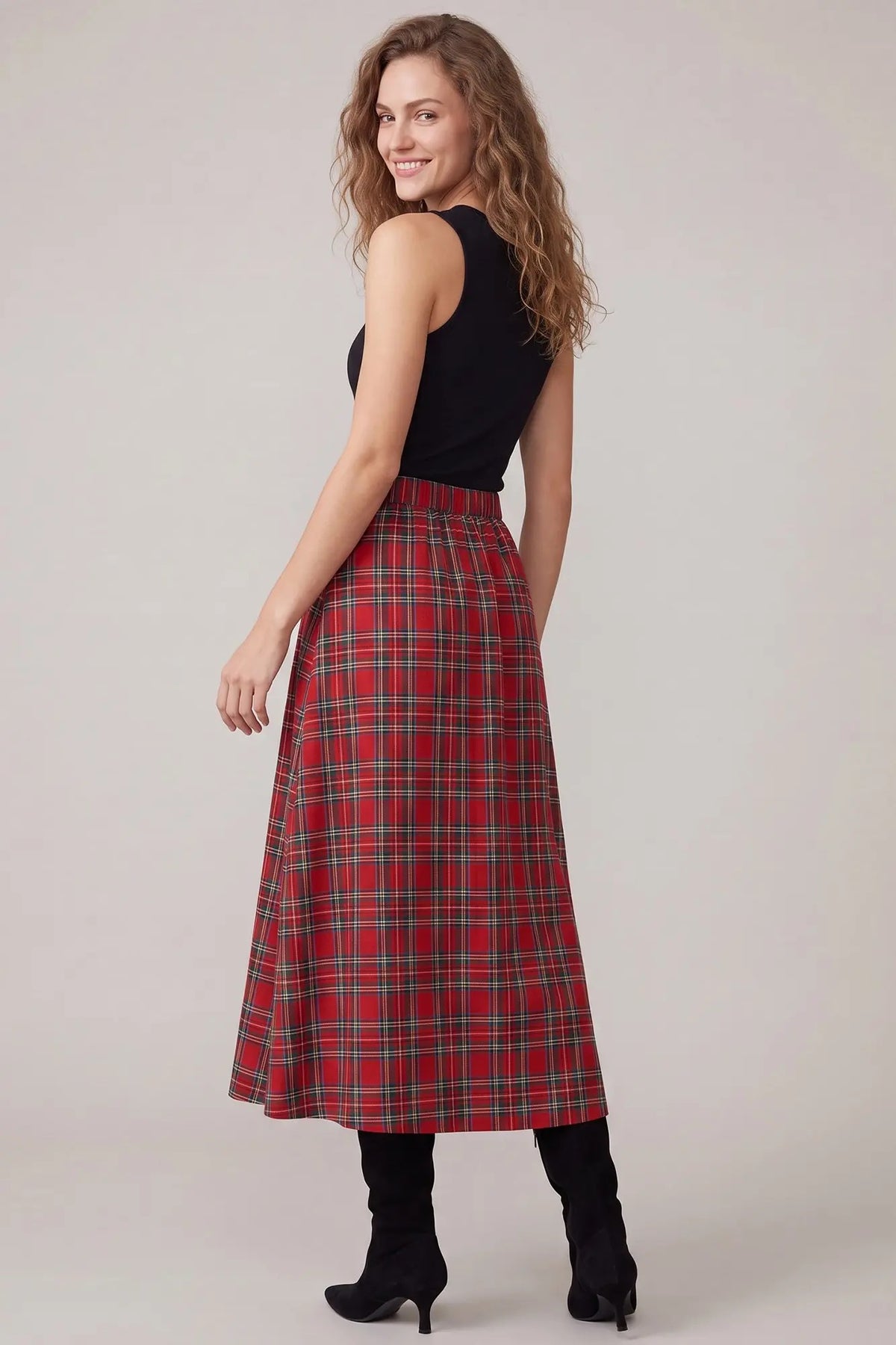Plaid Christmas Skirt