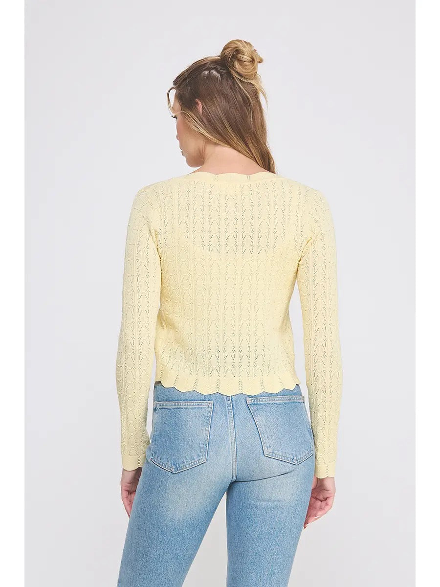 Pointelle Cardigan