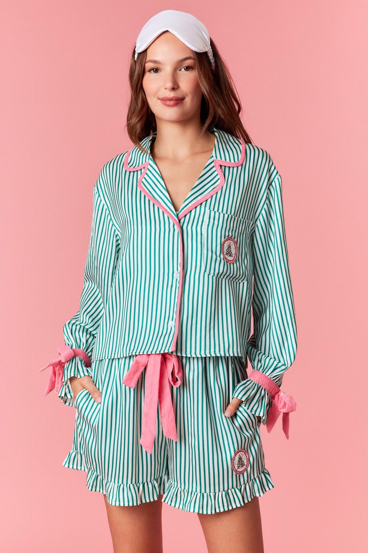 Christmas Tree Stripe Pjs